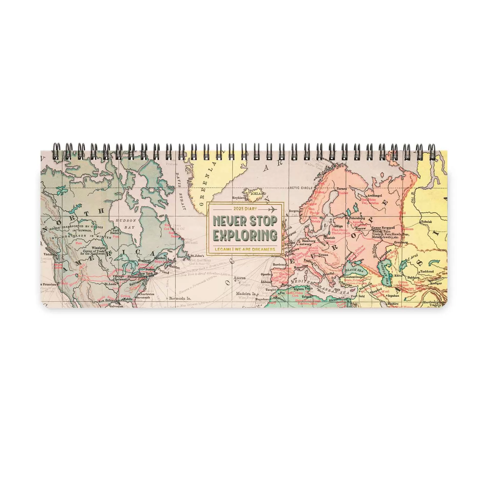 Legami Milano Agenda da Scrivania 13 Mesi - Desk Planner - 2025- Agende 12 Mesi Settimanali