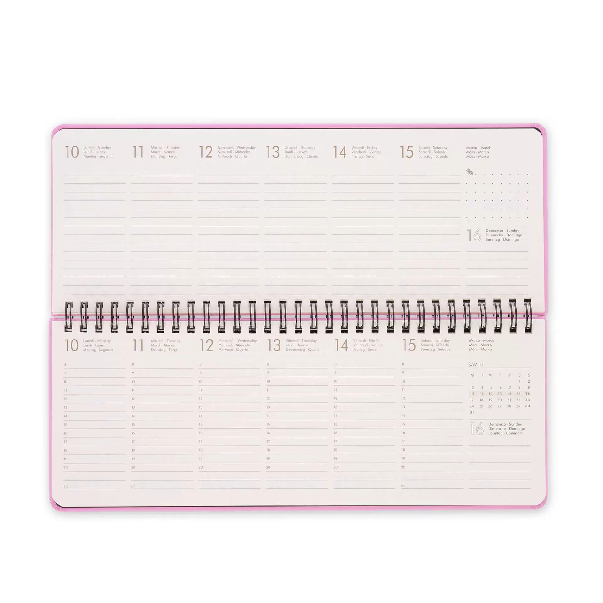 Legami Milano Agenda da Scrivania 13 Mesi - Desk Planner - 2025- Agende 12 Mesi Settimanali