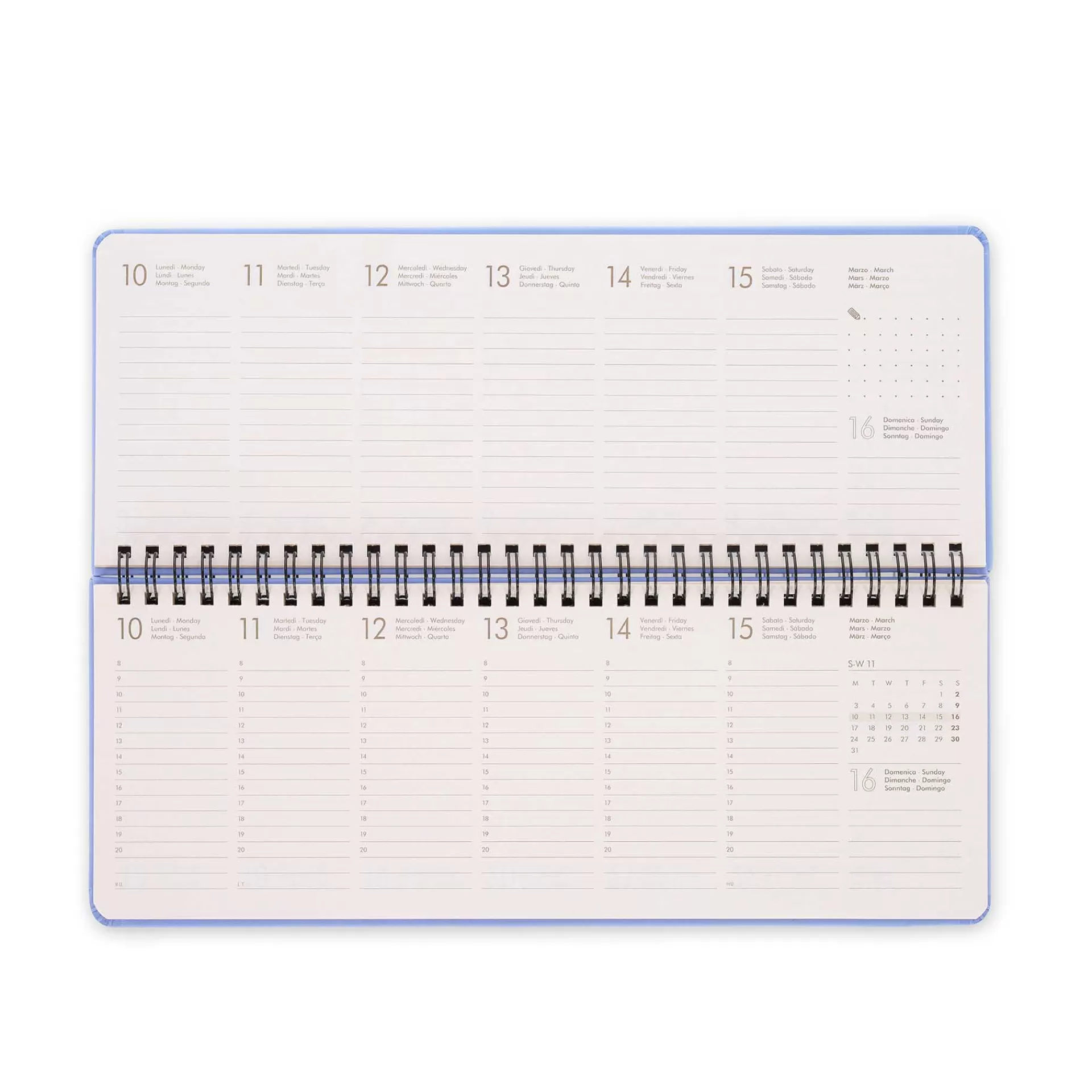 Legami Milano Agenda da Scrivania 13 Mesi - Desk Planner - 2025- Agende 12 Mesi Settimanali