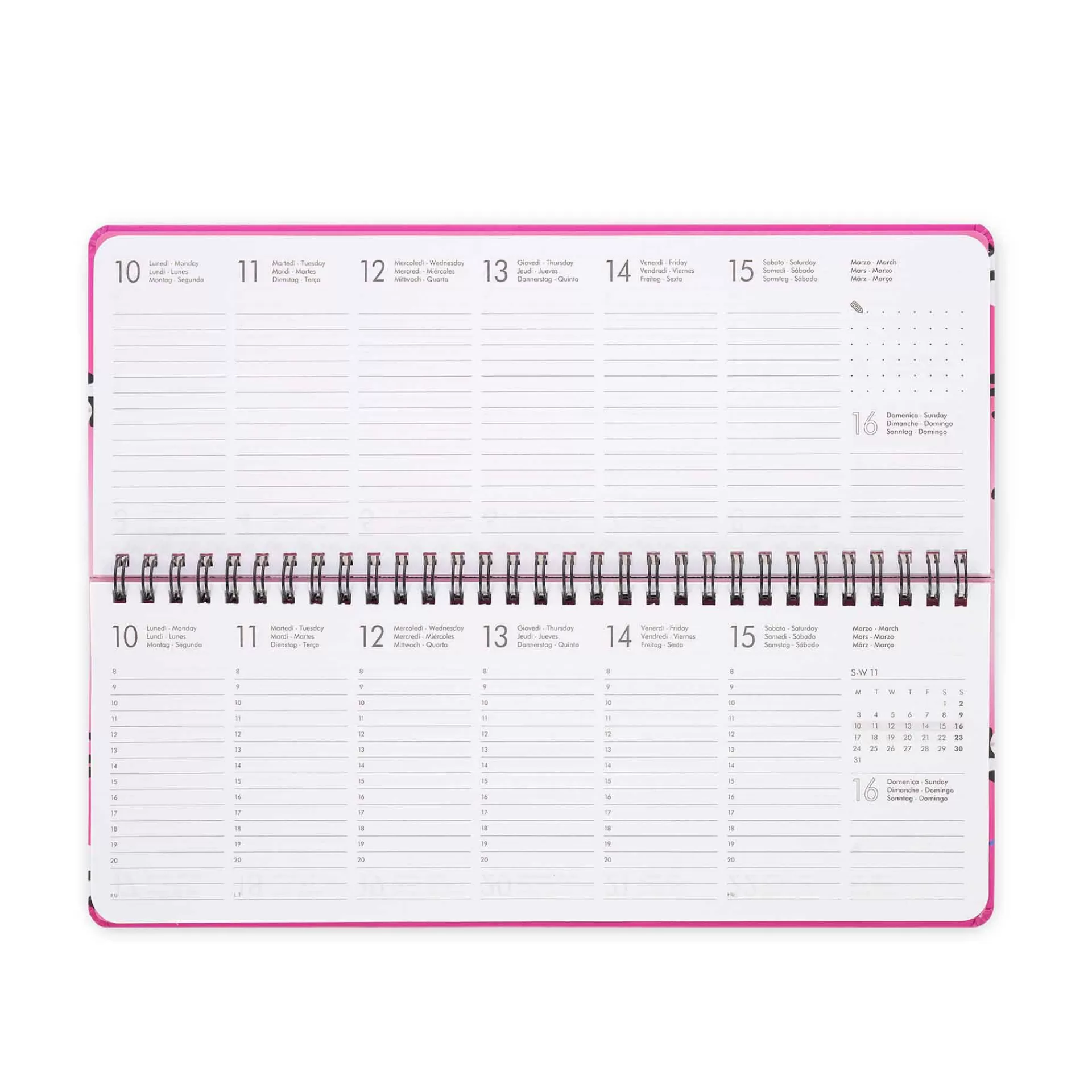 Legami Milano Agenda da Scrivania 13 Mesi - Desk Planner - 2025- Agende 12 Mesi Settimanali