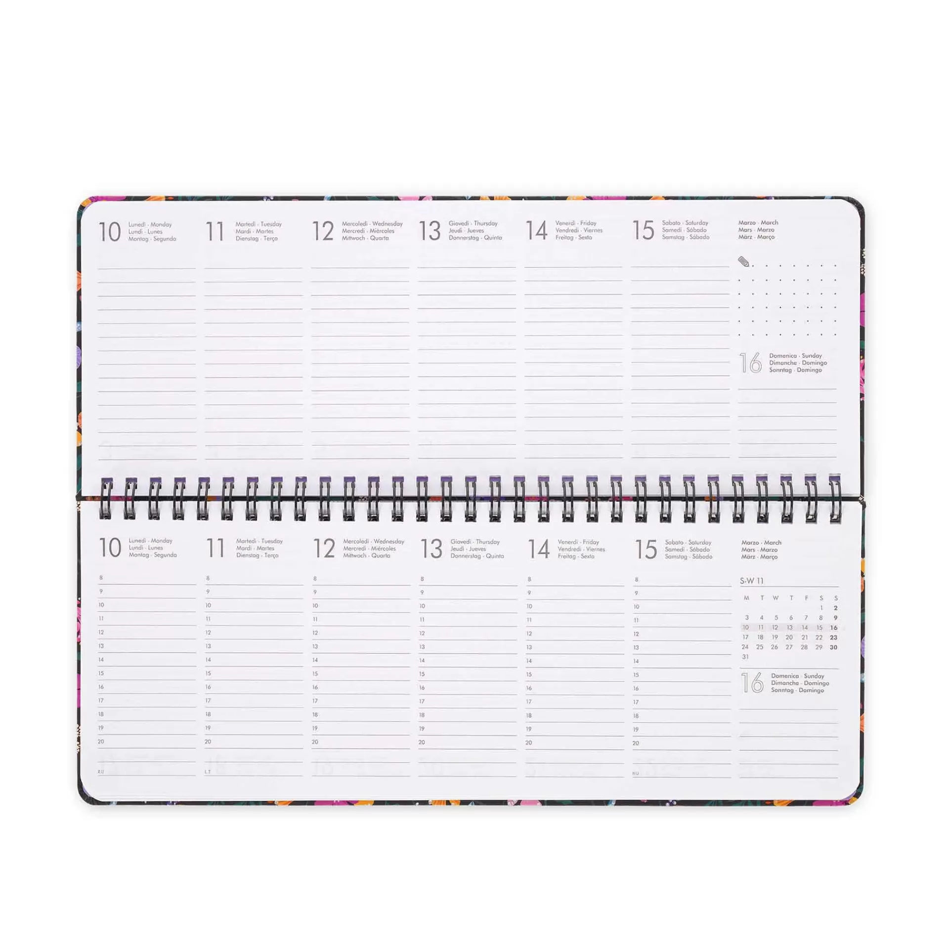 Legami Milano Agenda da Scrivania 13 Mesi - Desk Planner - 2025- Agende 12 Mesi Settimanali