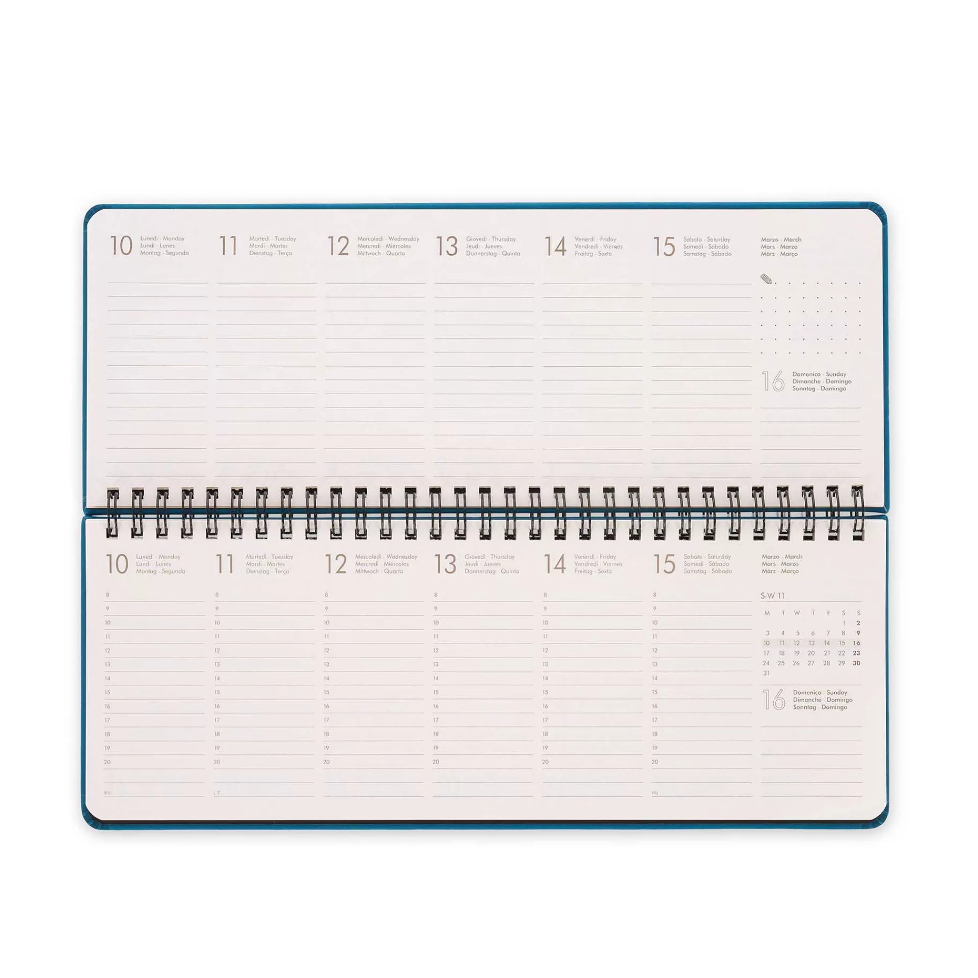 Legami Milano Agenda da Scrivania 13 Mesi - Desk Planner - 2025- Agende 12 Mesi Settimanali