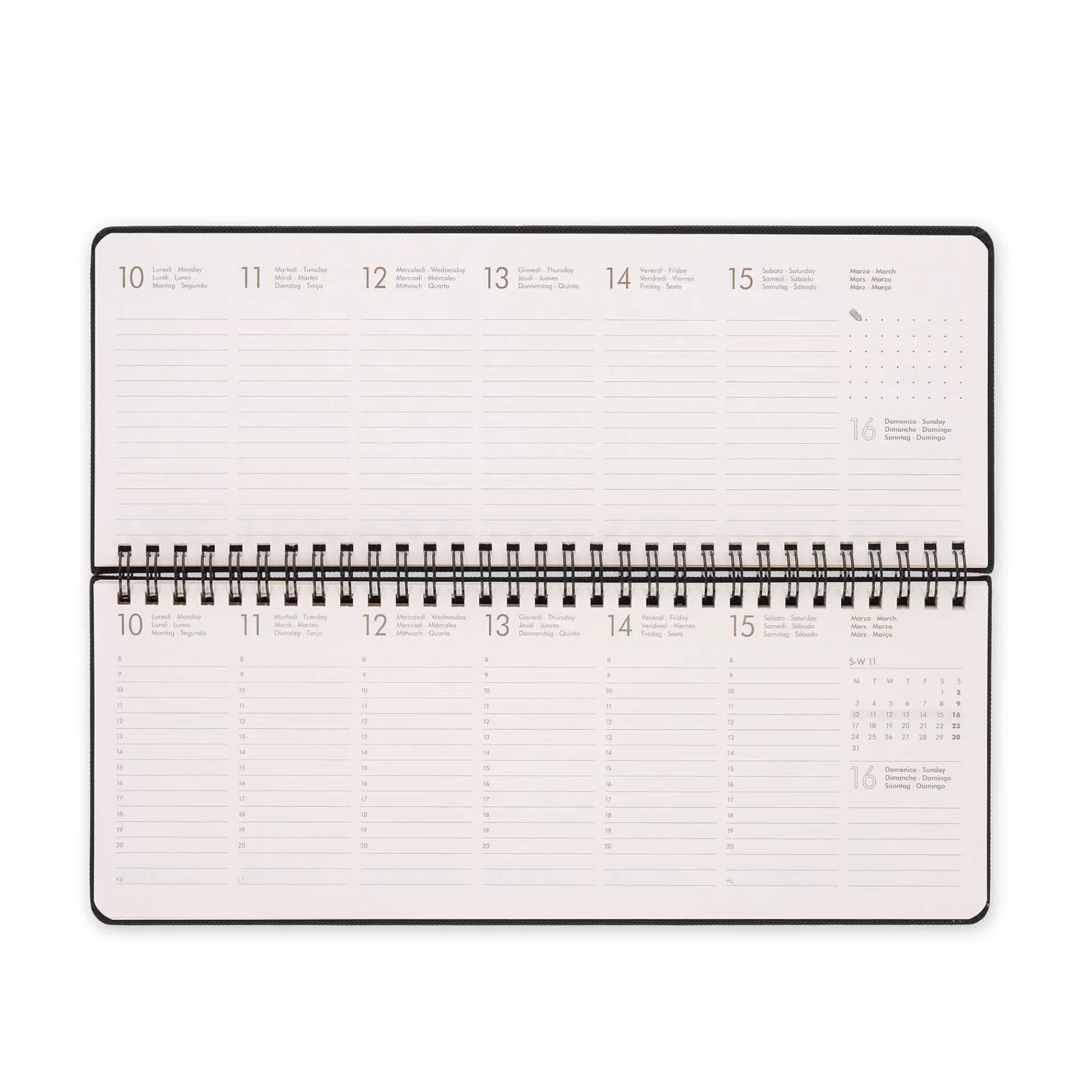 Legami Milano Agenda da Scrivania 13 Mesi - Desk Planner - 2025- Agende 12 Mesi Settimanali