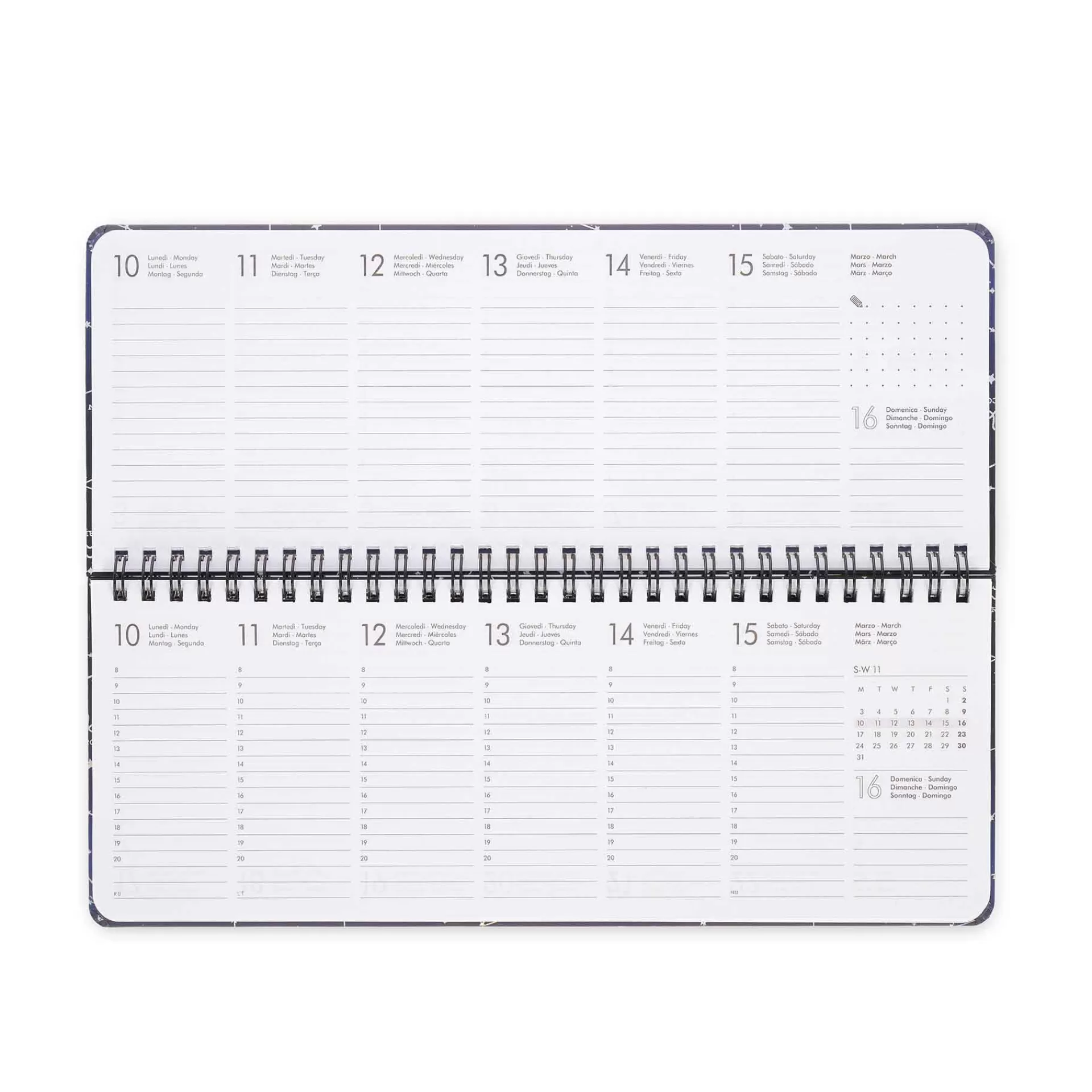 Legami Milano Agenda da Scrivania 13 Mesi - Desk Planner - 2025- Agende 12 Mesi Settimanali