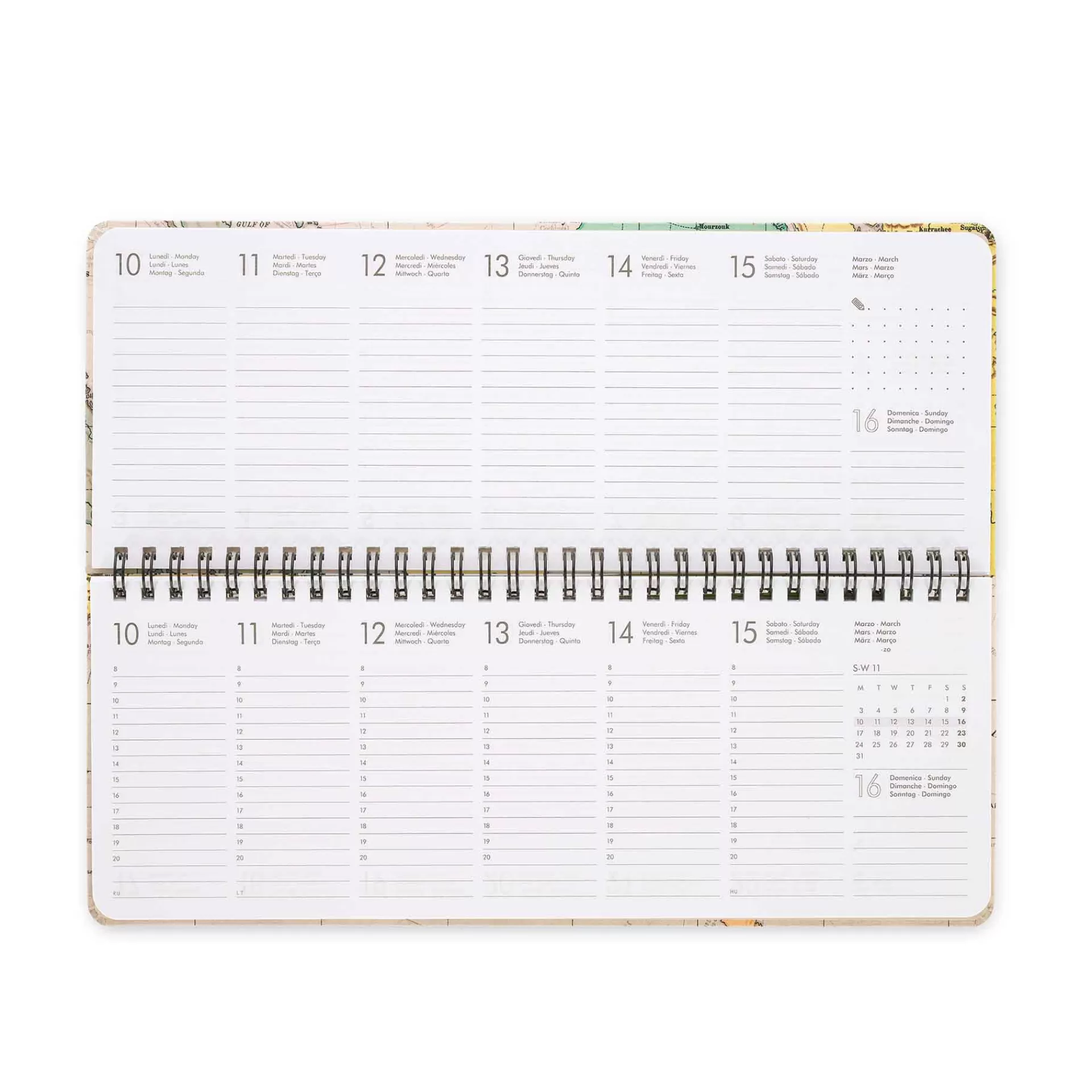 Legami Milano Agenda da Scrivania 13 Mesi - Desk Planner - 2025- Agende 12 Mesi Settimanali