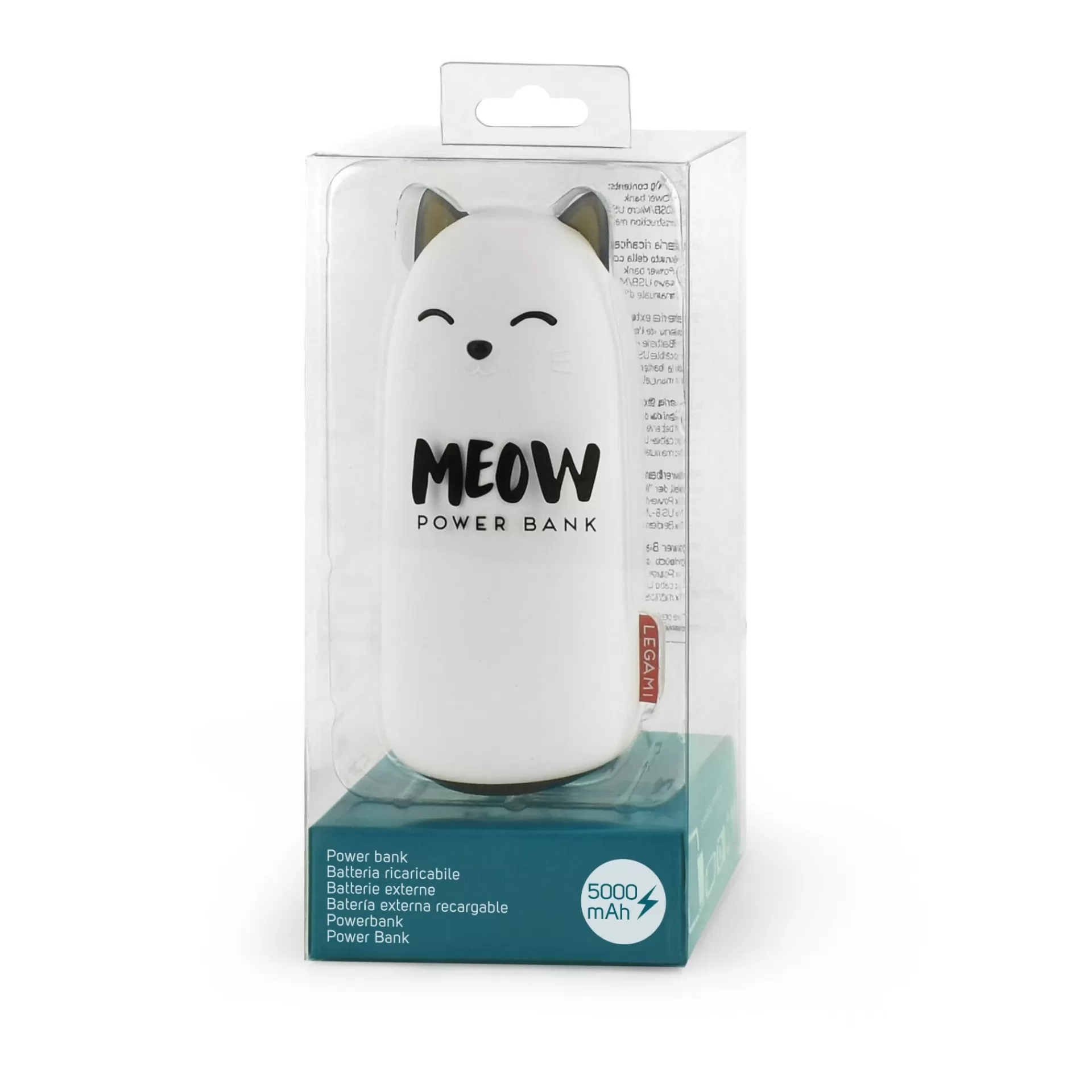 Legami Milano Batteria Ricaricabile - Meow- Power Bank E Caricabatterie