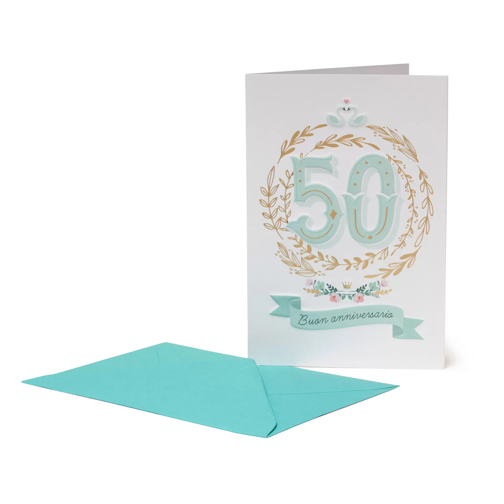 Legami Milano Biglietto d'Auguri - Anniversario - 50 Anni Insieme- Biglietti Per Ricorrenze Speciali
