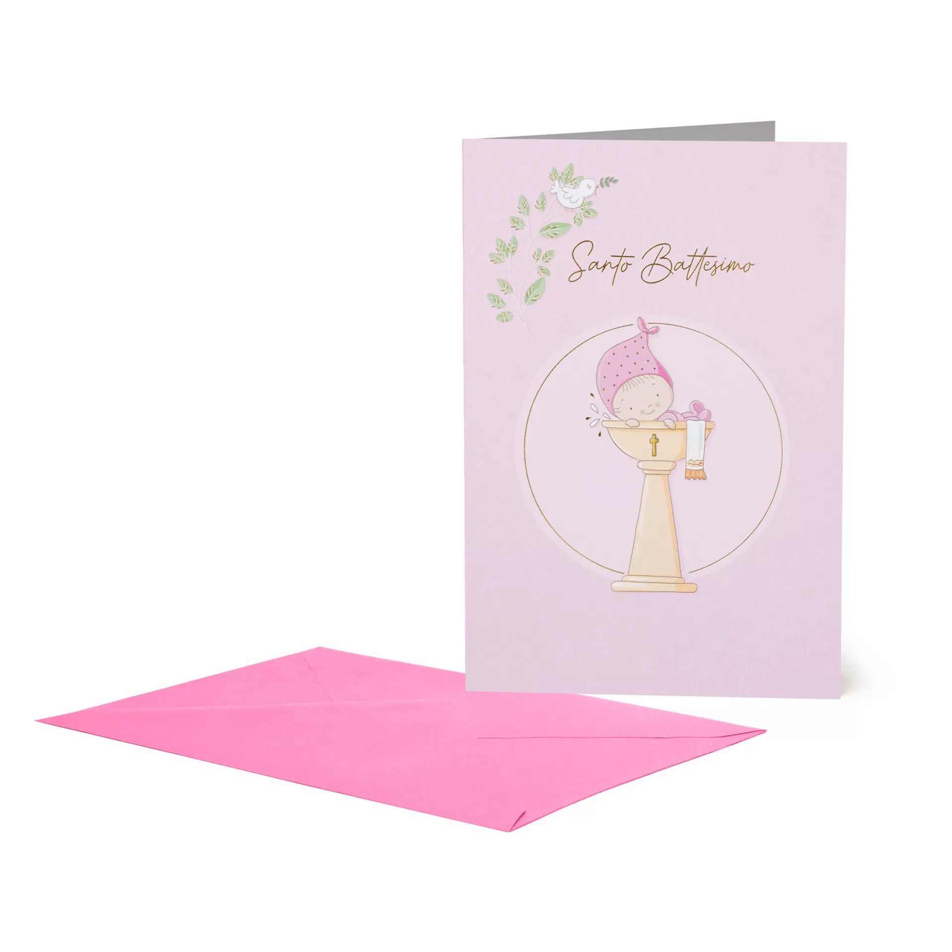 Legami Milano Biglietto d'Auguri - Battesimo Bimba- Biglietti Per Ricorrenze Speciali