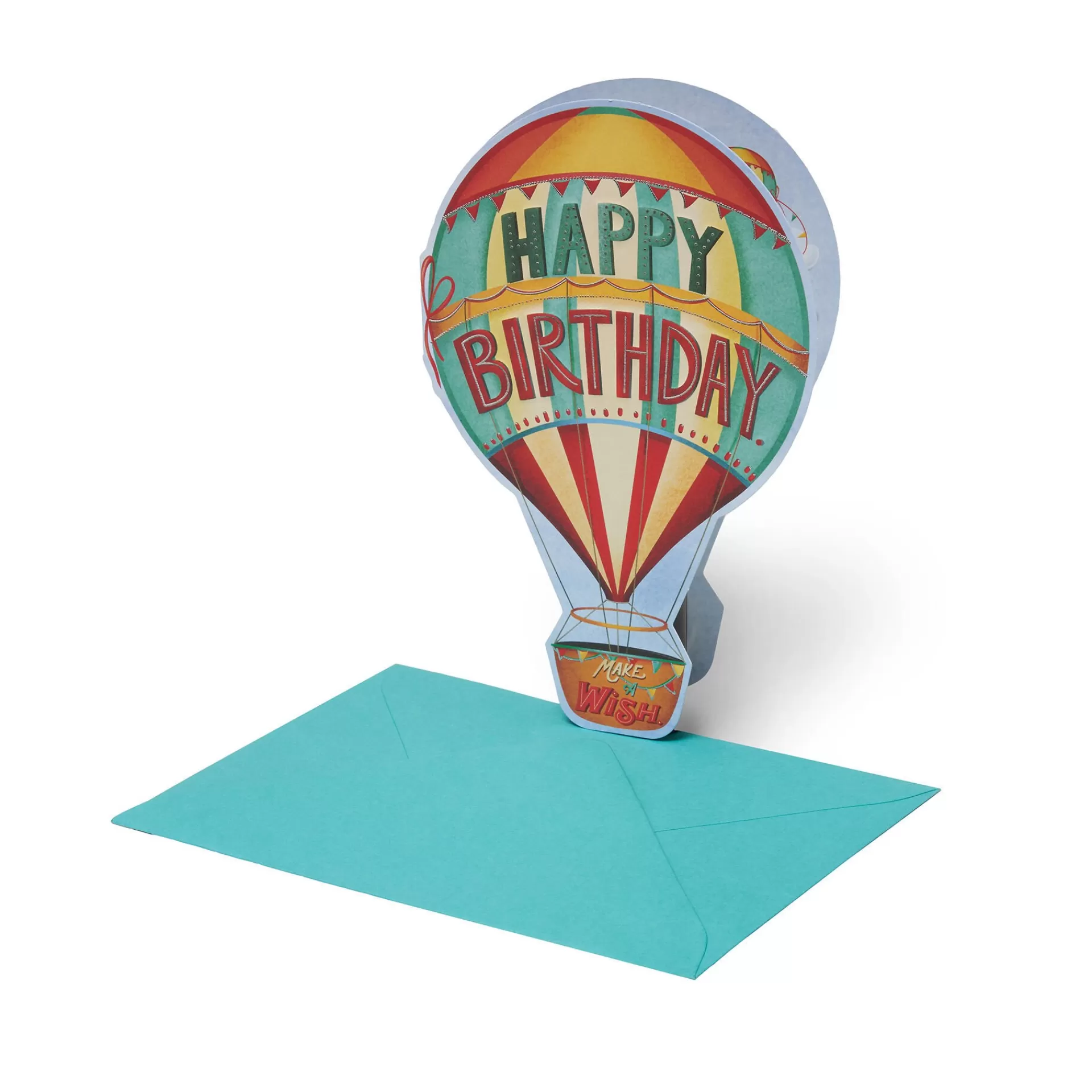 Legami Milano Biglietto d'Auguri - Happy Birthday - Air Balloon- Biglietti Compleanno