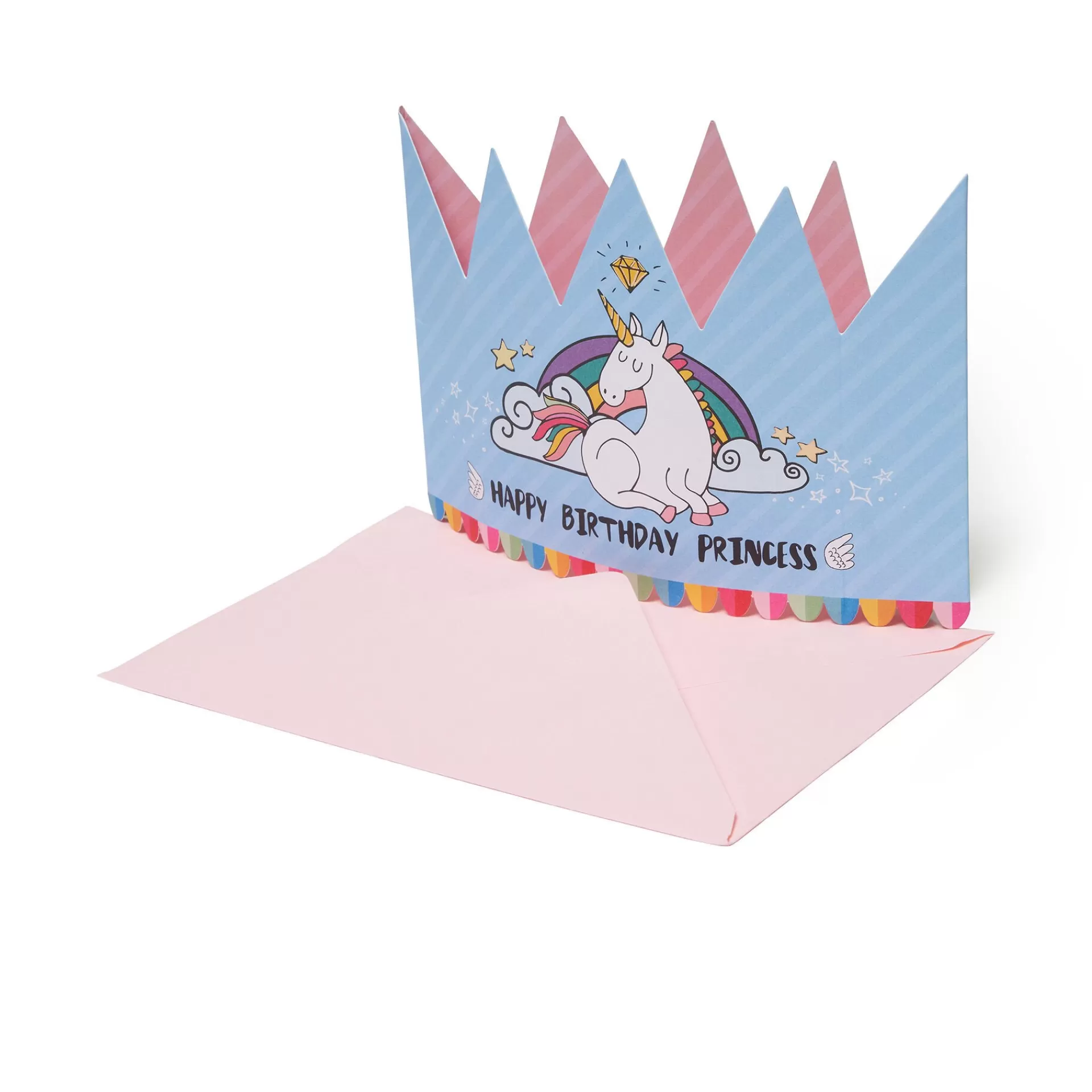 Legami Milano Biglietto d'Auguri 3D - Happy Birthday - Princess Crown- Biglietti Compleanno