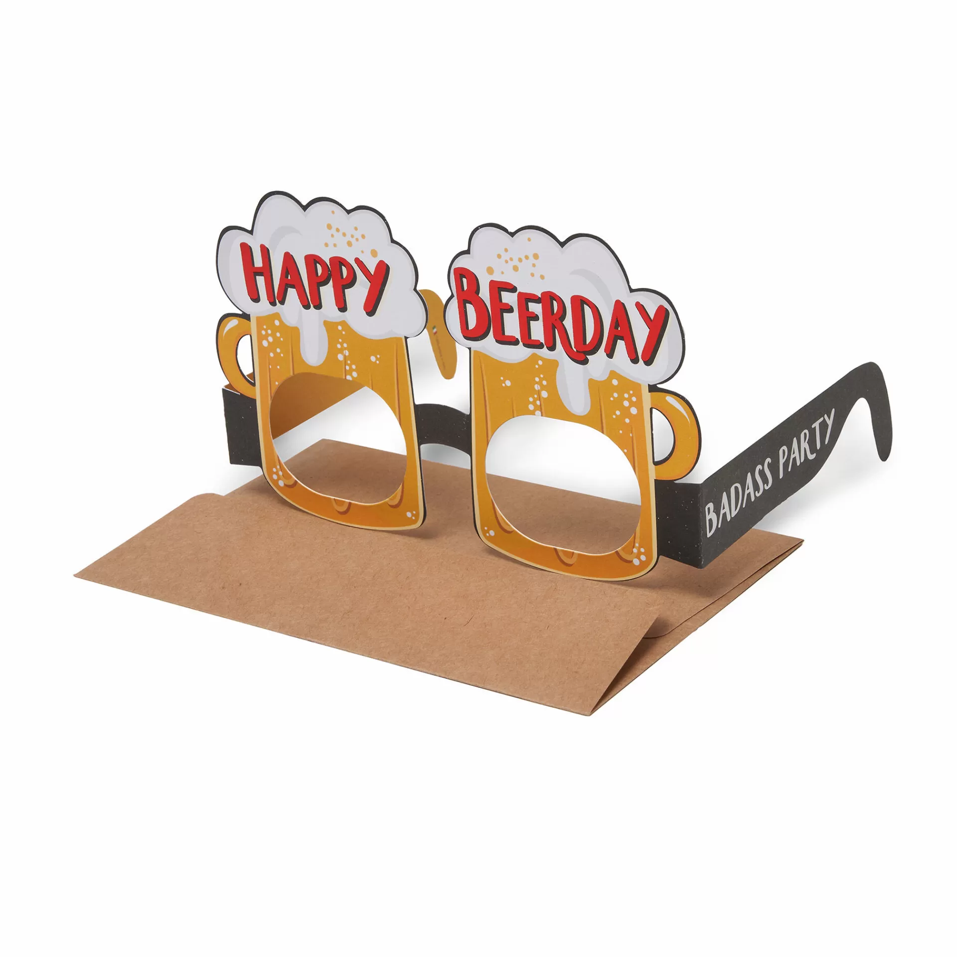 Legami Milano Biglietto di Auguri di Compleanno - Occhiali Birra- Biglietti Compleanno