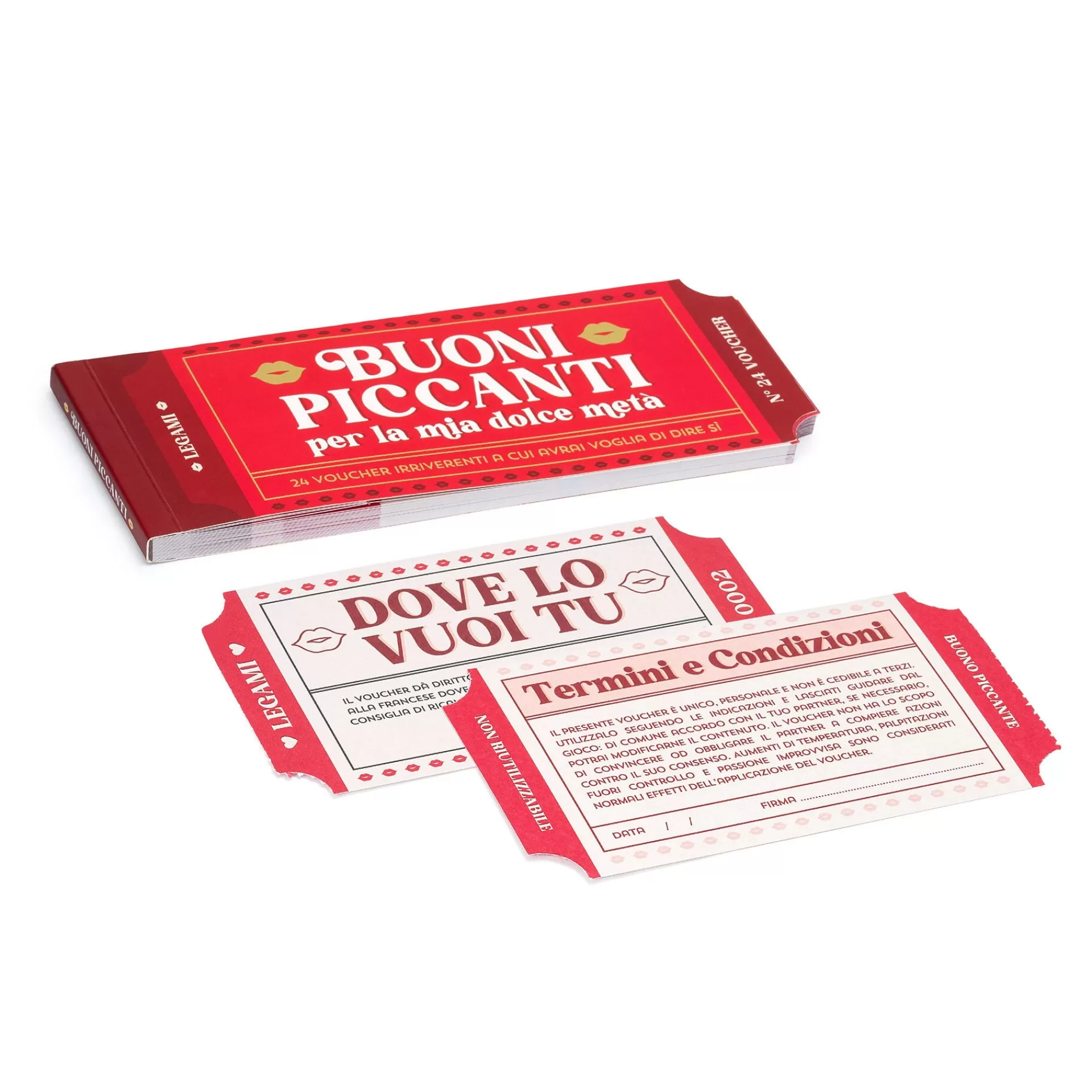 Legami Milano Blocchetto da 24 Voucher Piccanti - Italiano- Giochi