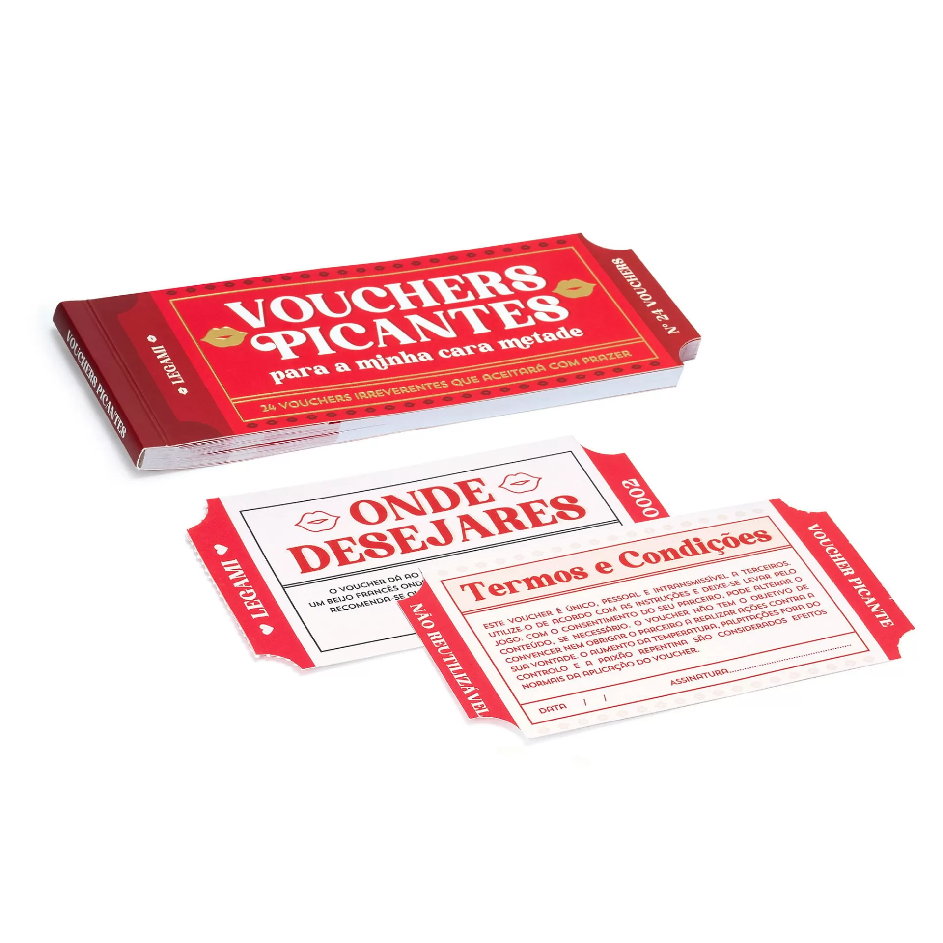 Legami Milano Blocchetto da 24 Voucher Piccanti - Portoghese- Giochi