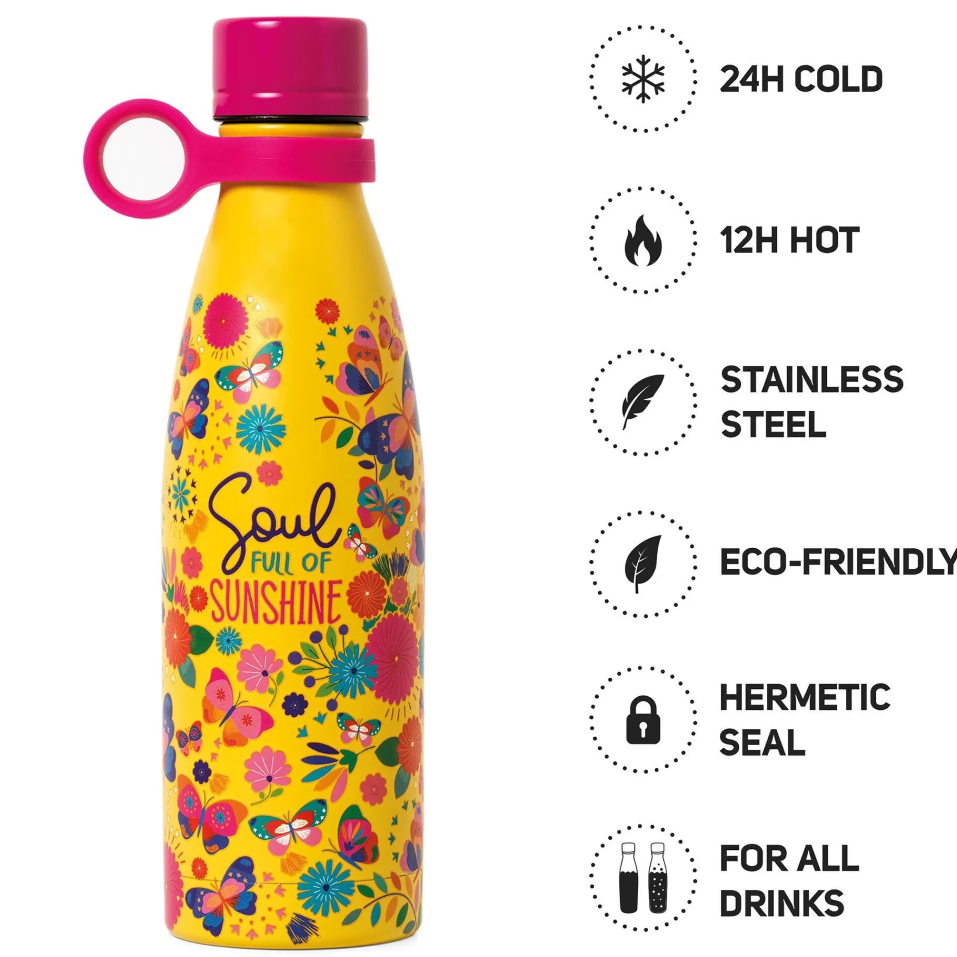 Legami Milano Bottiglia Termica 500 Ml - Hot&Cold- Accessori Da Spiaggia | Bottiglie E Bicchieri Termici