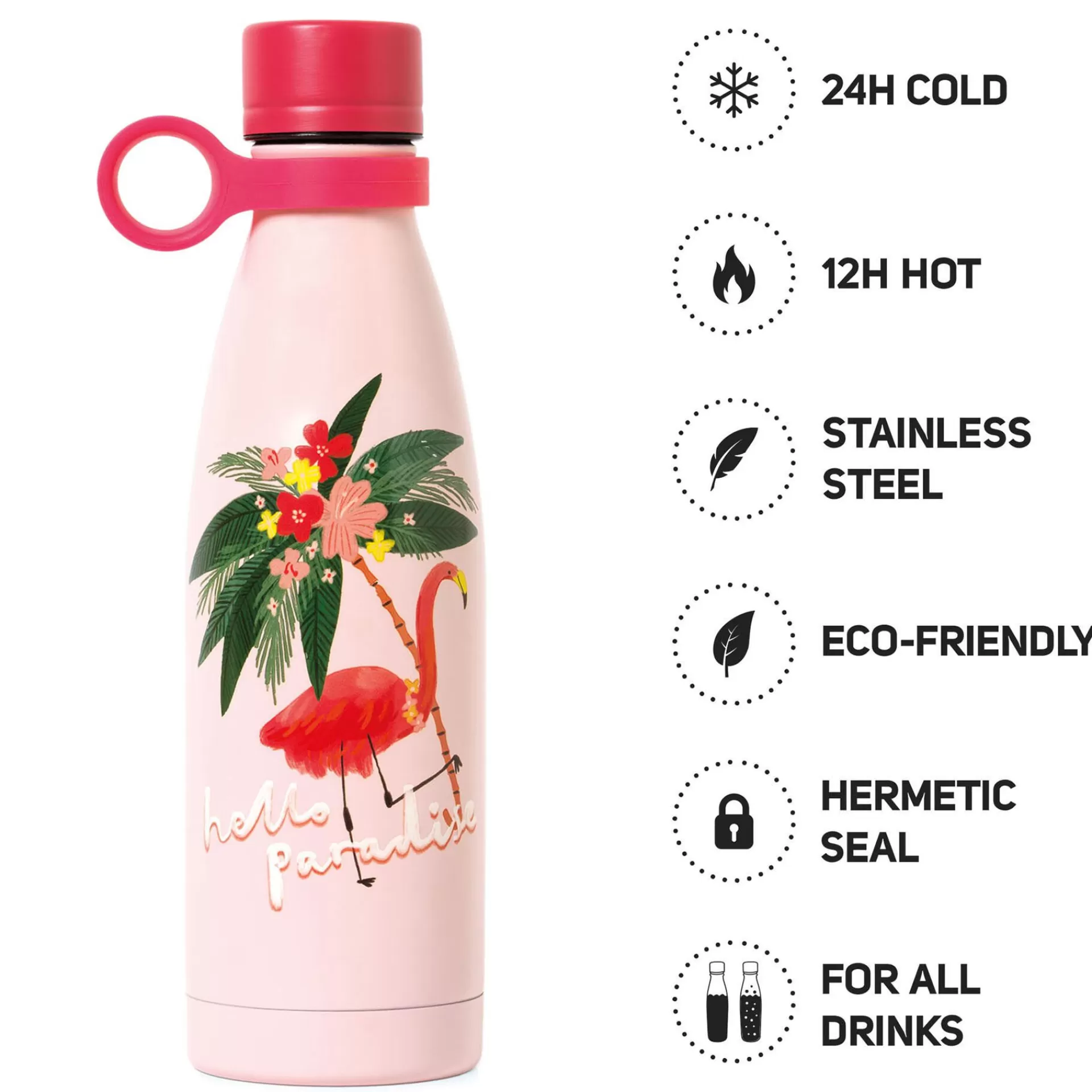Legami Milano Bottiglia Termica 500 Ml - Hot&Cold- Accessori Da Spiaggia | Bottiglie E Bicchieri Termici