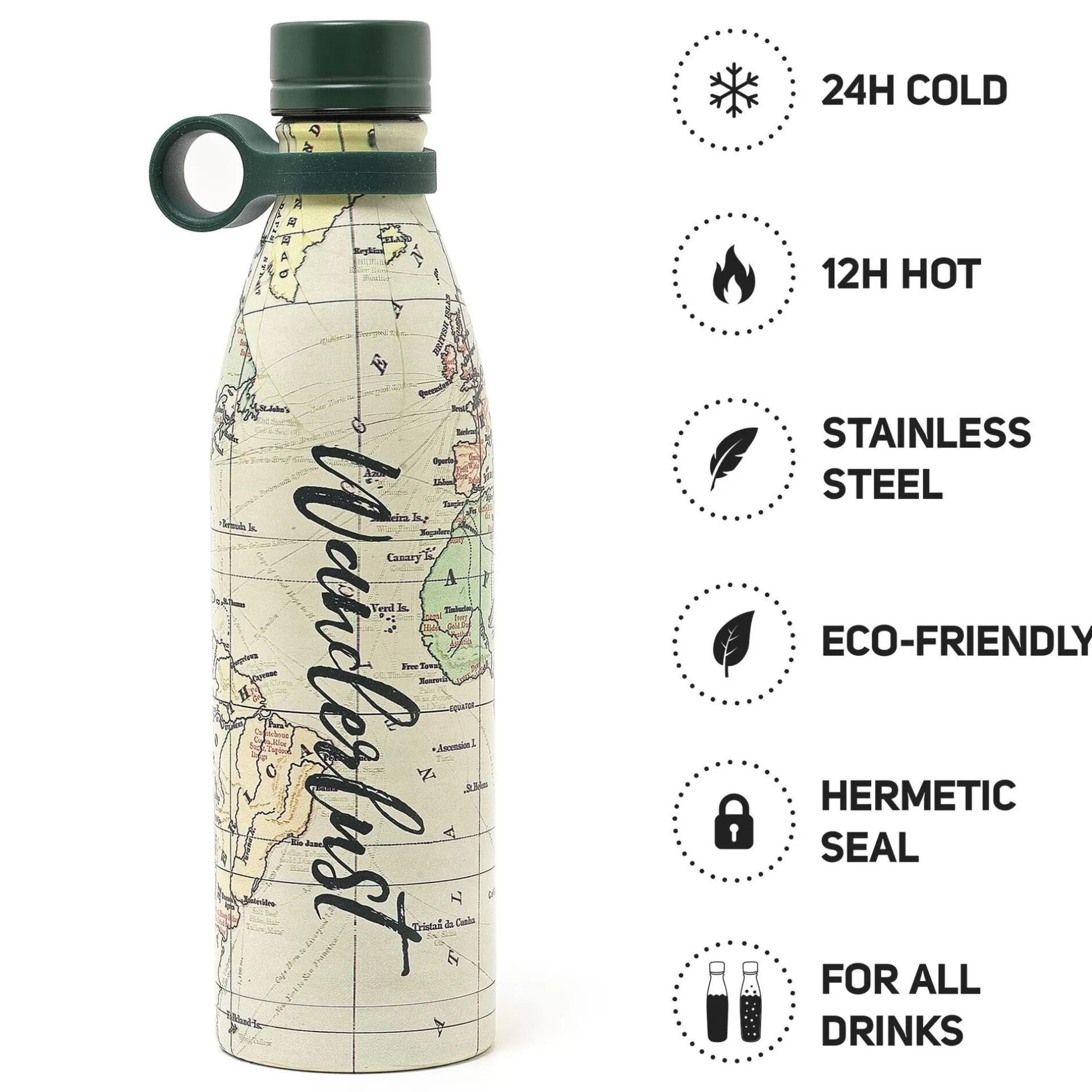 Legami Milano Bottiglia Termica 800 Ml - Hot&Cold- Accessori Da Spiaggia | Bottiglie E Bicchieri Termici