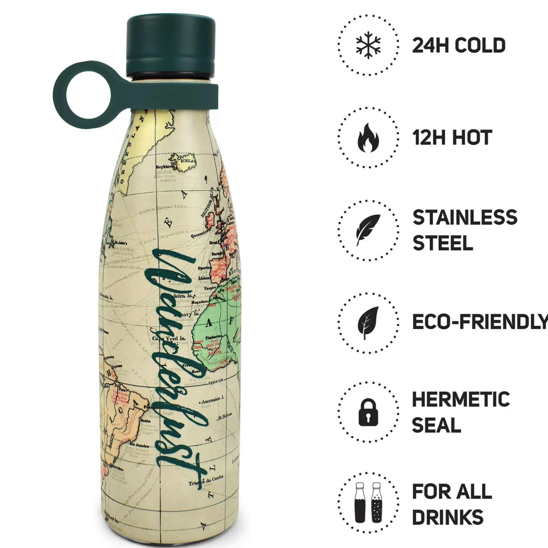 Legami Milano Bottiglia Termica 500 Ml - Hot&Cold- Accessori Da Spiaggia | Bottiglie E Bicchieri Termici