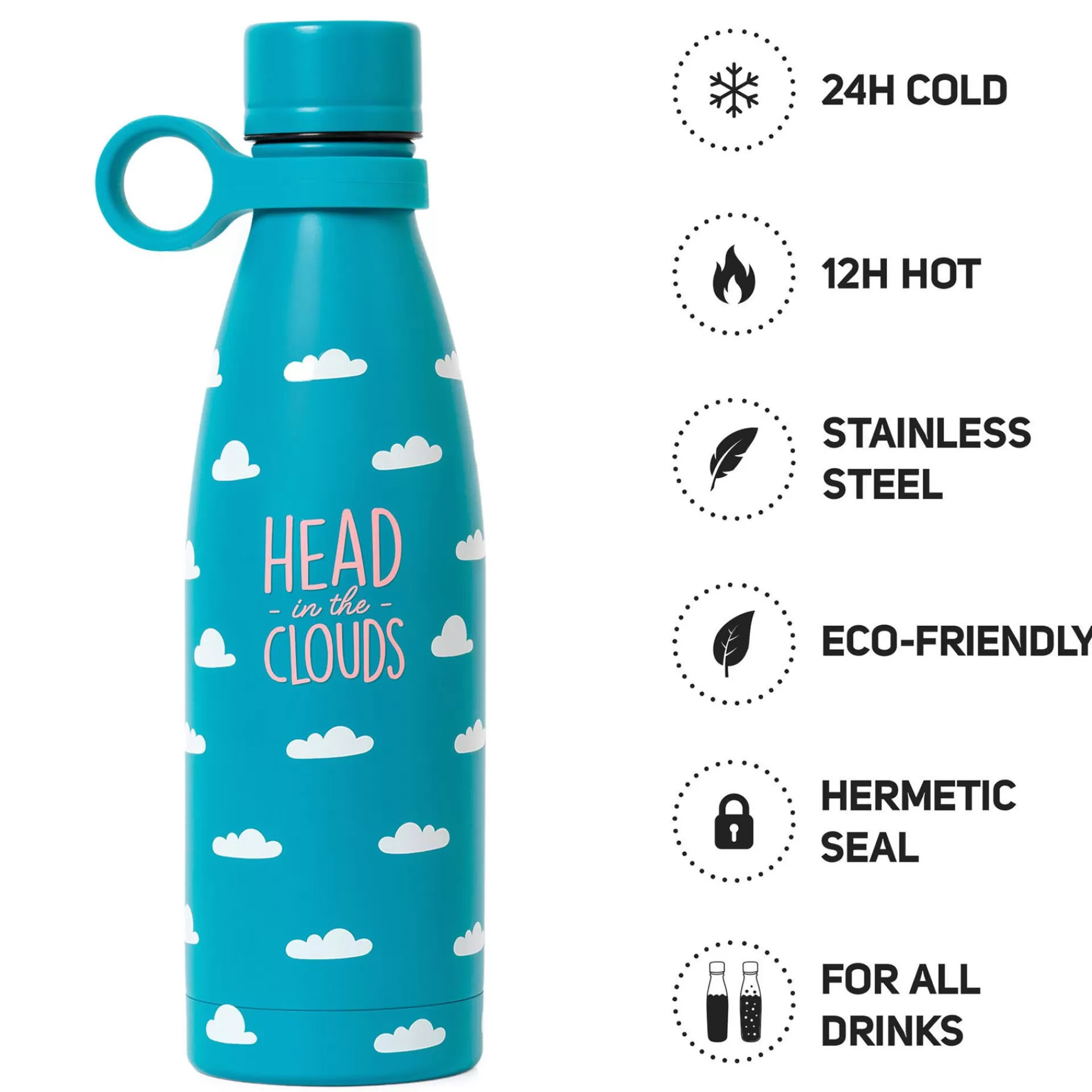 Legami Milano Bottiglia Termica 500 Ml - Hot&Cold- Accessori Da Spiaggia | Bottiglie E Bicchieri Termici