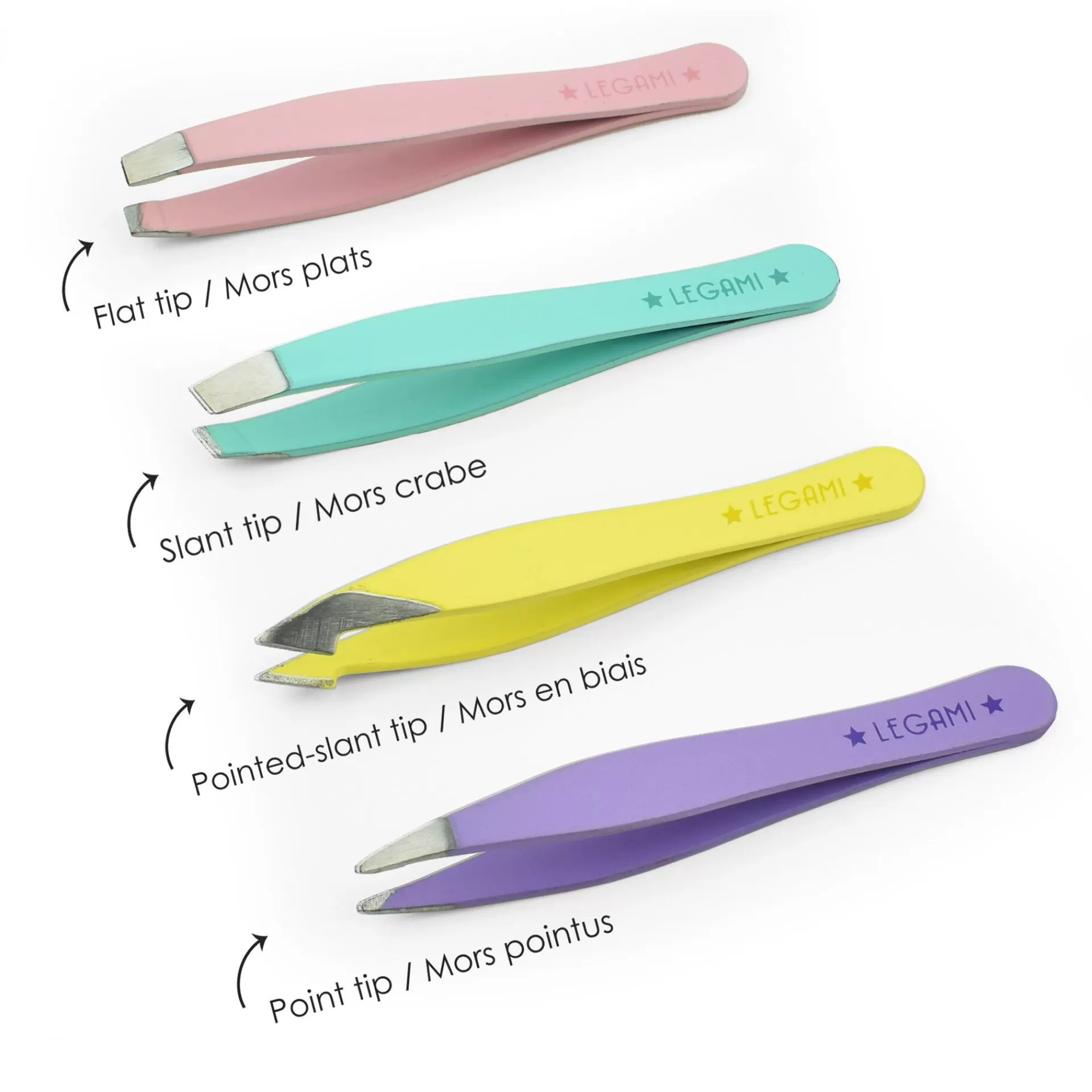 Legami Milano Bye Bye Frida - Set di 4 Mini Pinzette- Accessori Beauty
