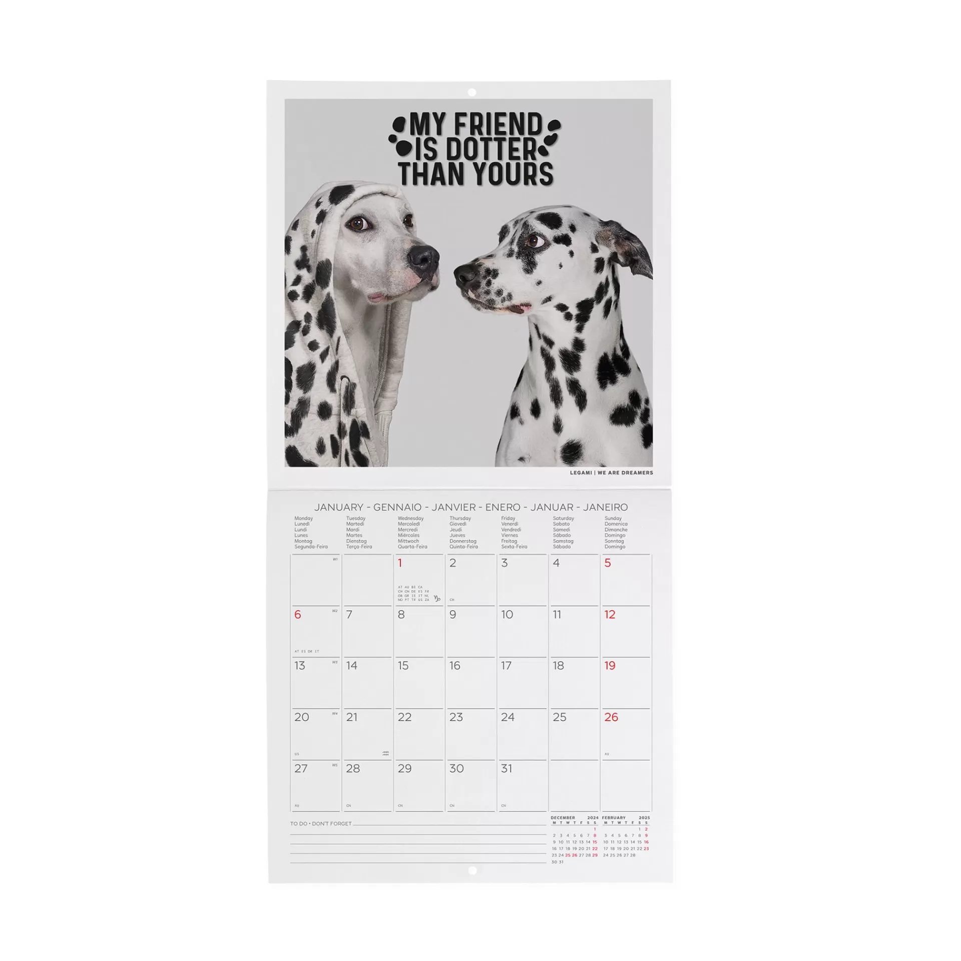 Legami Milano Calendario da Parete 2025 - 18 x 18 cm- Calendari Da Parete