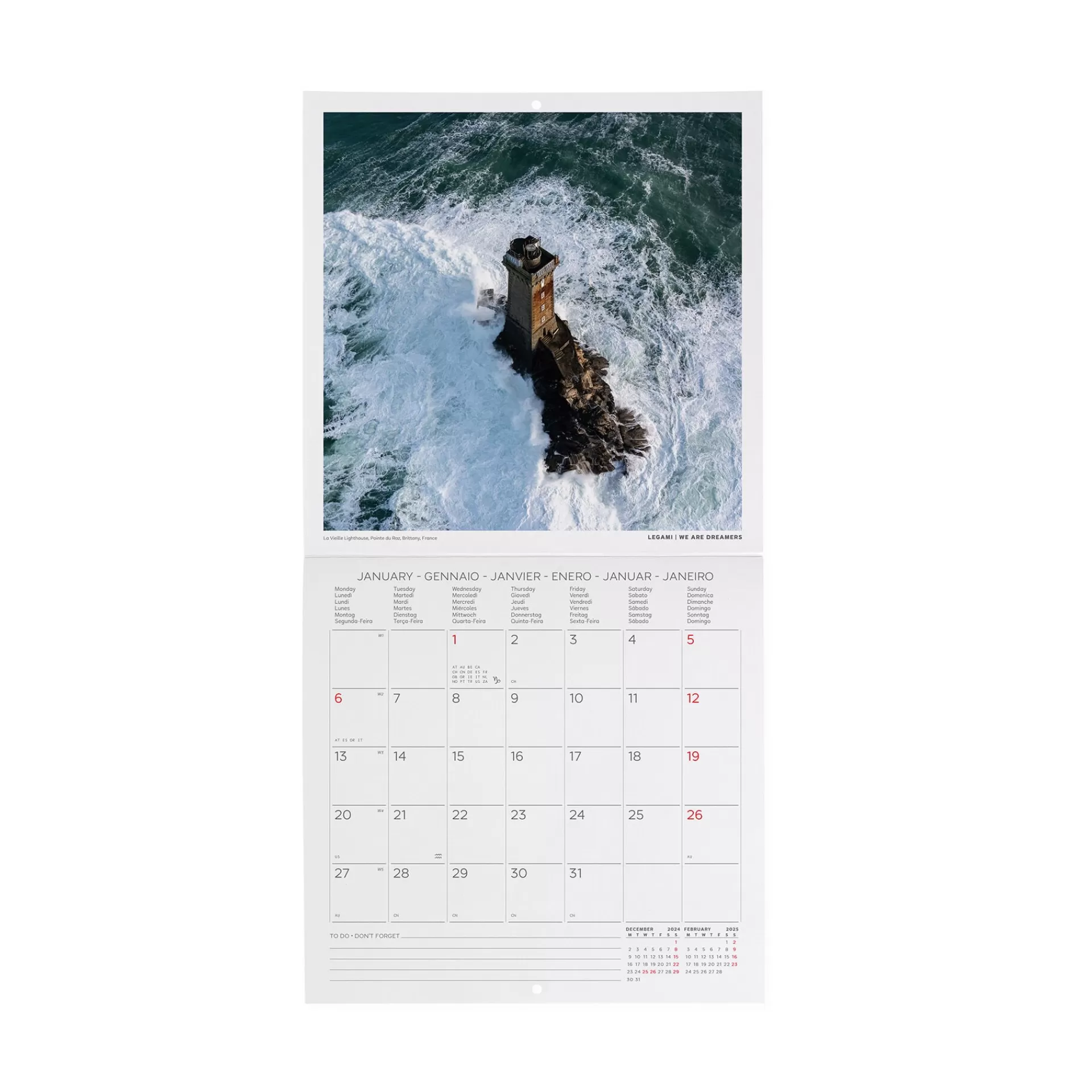Legami Milano Calendario da Parete 2025 - 18 x 18 cm- Calendari Da Parete
