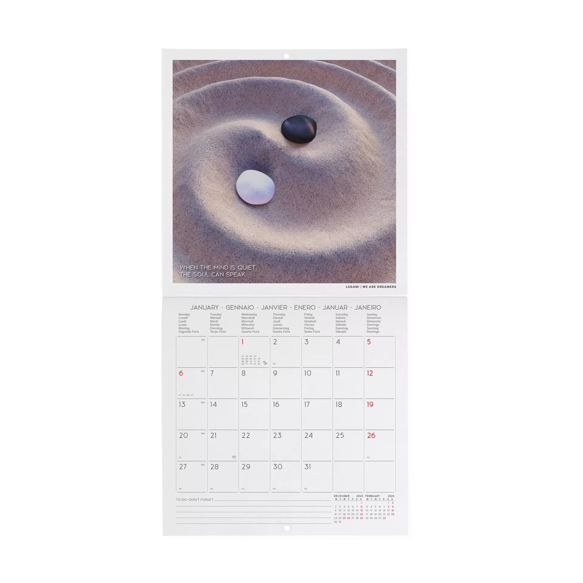 Legami Milano Calendario da Parete 2025 - 18 x 18 cm- Calendari Da Parete