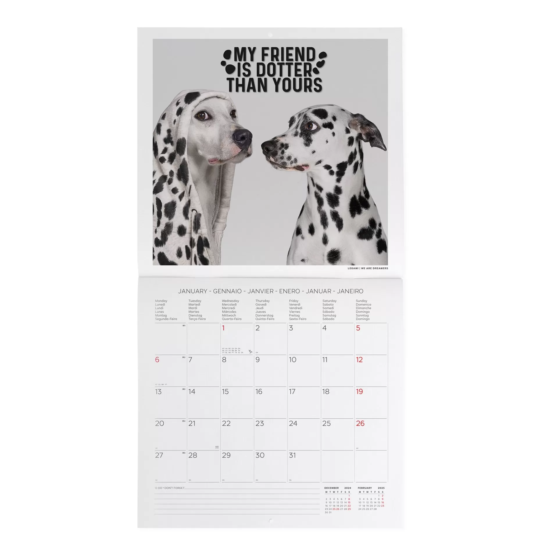 Legami Milano Calendario da Parete 2025 - 30 x 29 cm- Calendari Da Parete