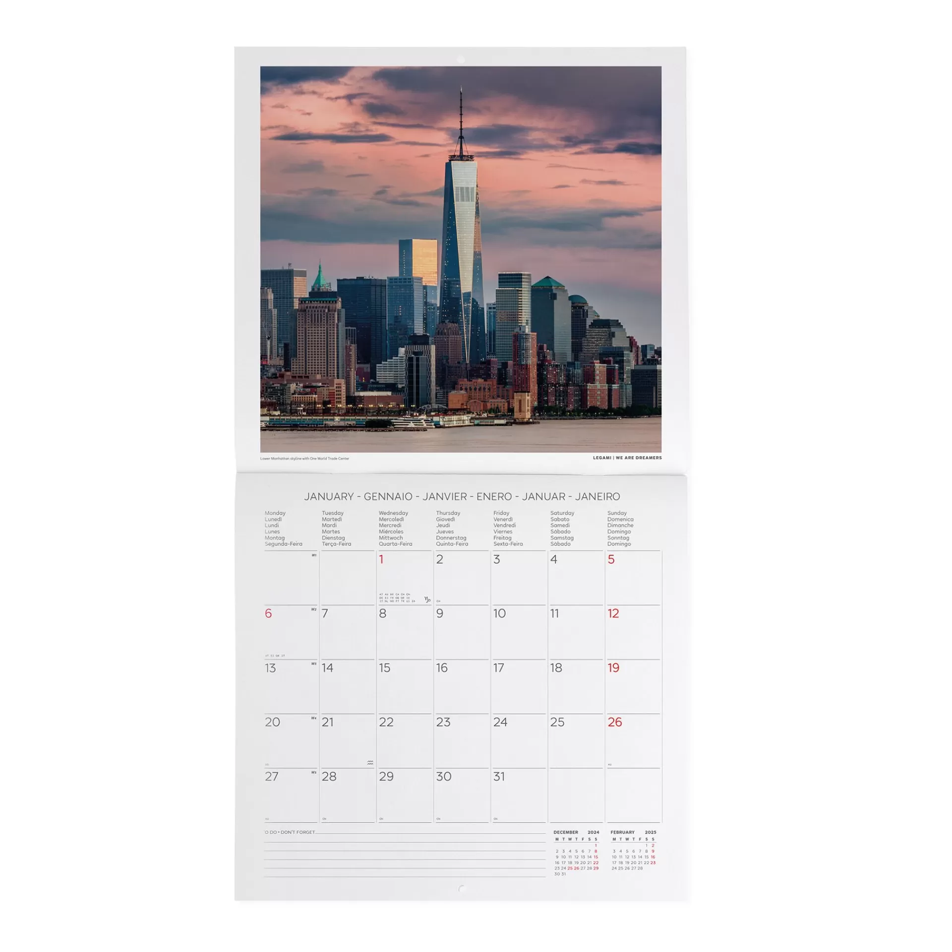 Legami Milano Calendario da Parete 2025 - 30 x 29 cm- Calendari Da Parete