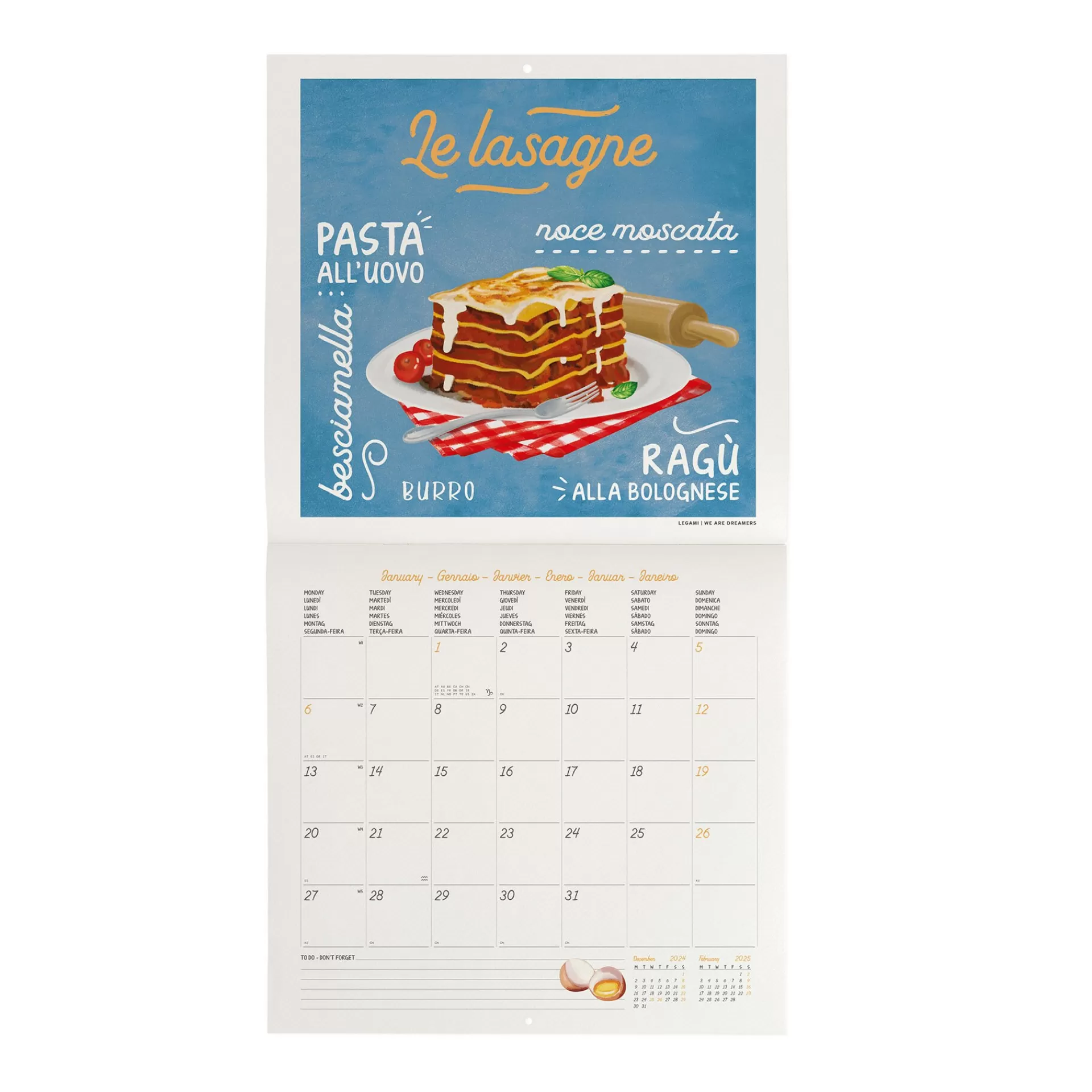 Legami Milano Calendario da Parete 2025 - 30 x 29 cm- Calendari Da Parete