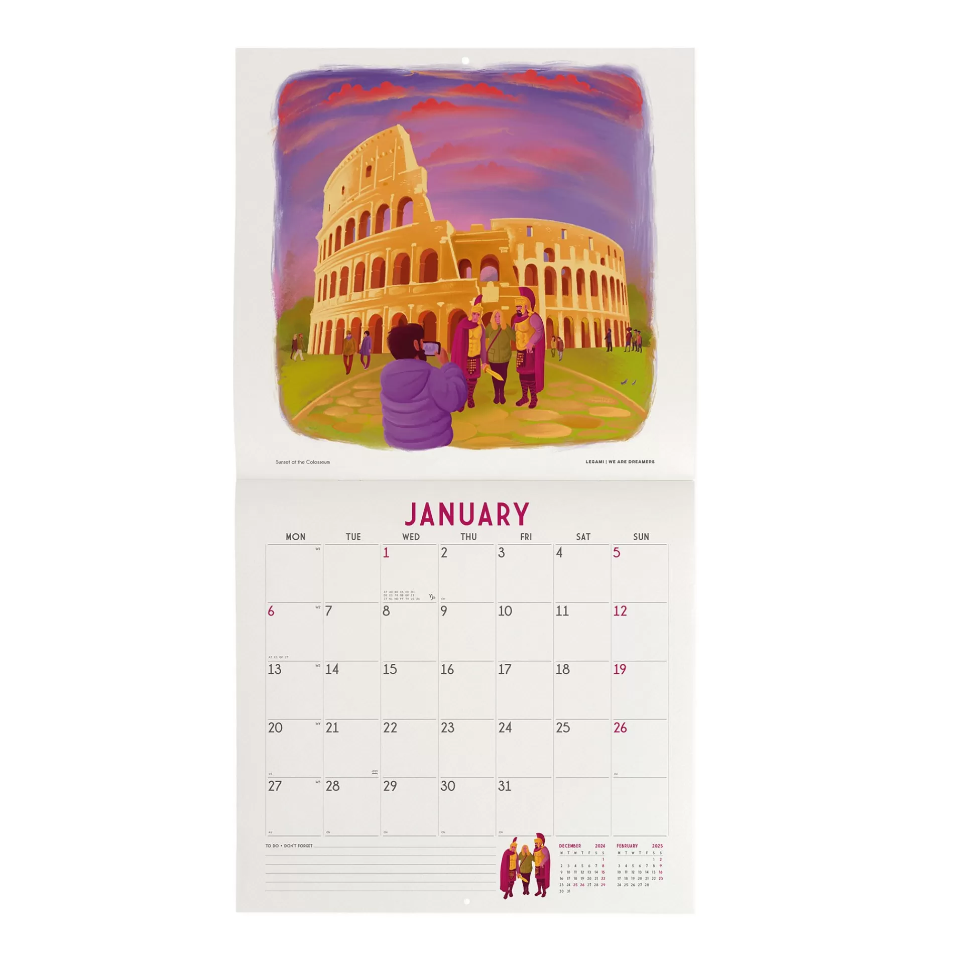 Legami Milano Calendario da Parete 2025 - 30 x 29 cm- Calendari Da Parete
