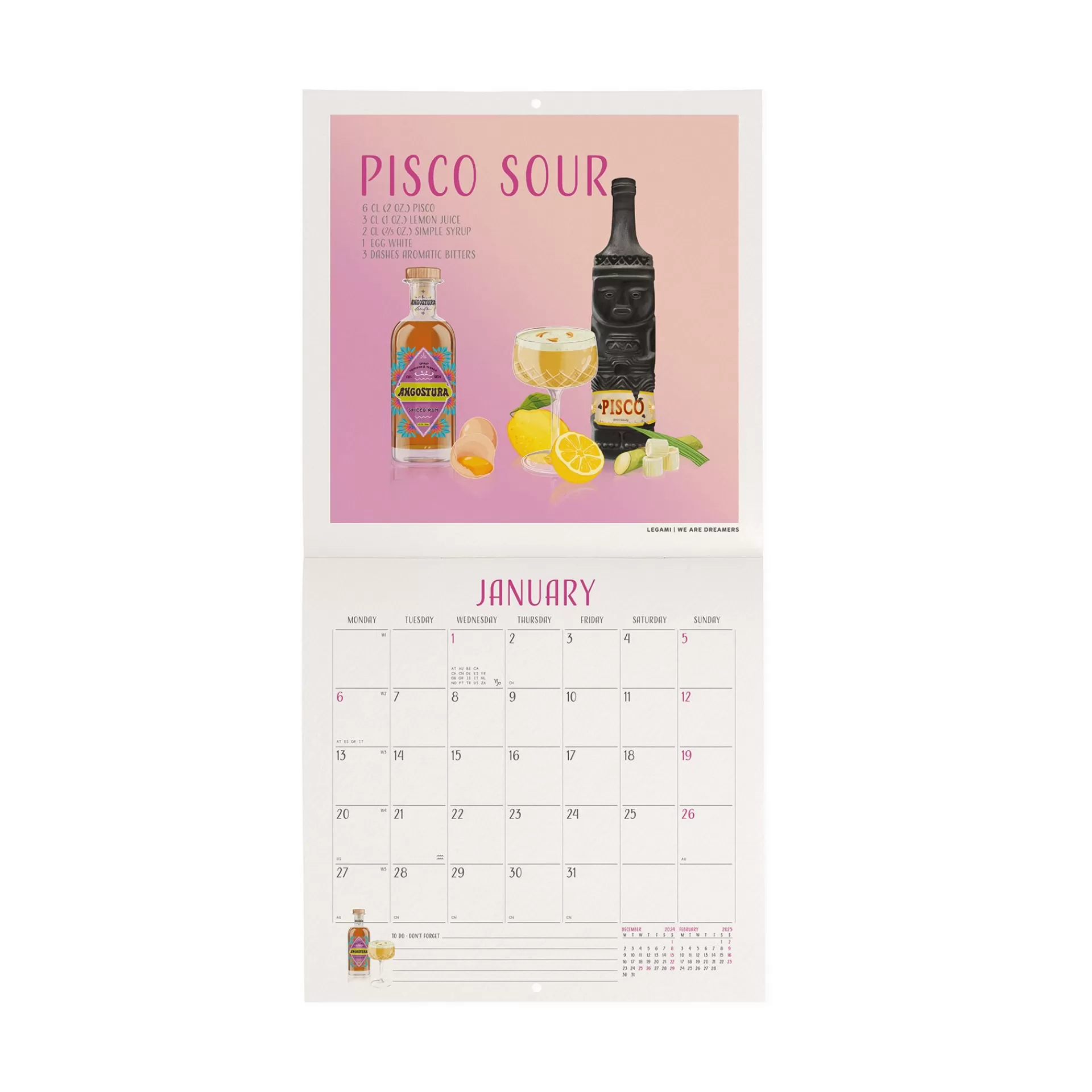 Legami Milano Calendario da Parete 2025 - 18 x 18 cm- Calendari Da Parete