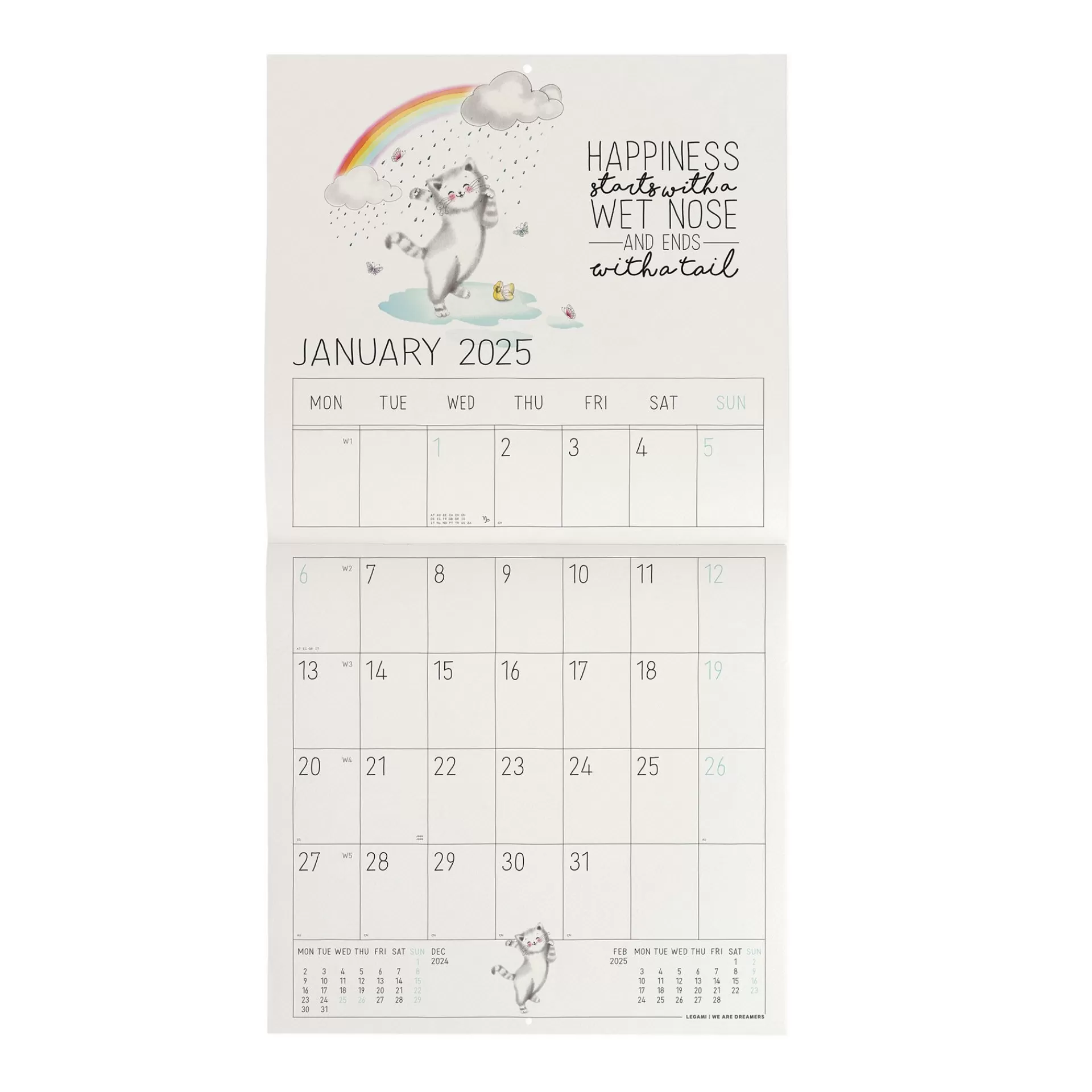 Legami Milano Calendario da Parete 2025 - 30 x 29 cm- Calendari Da Parete