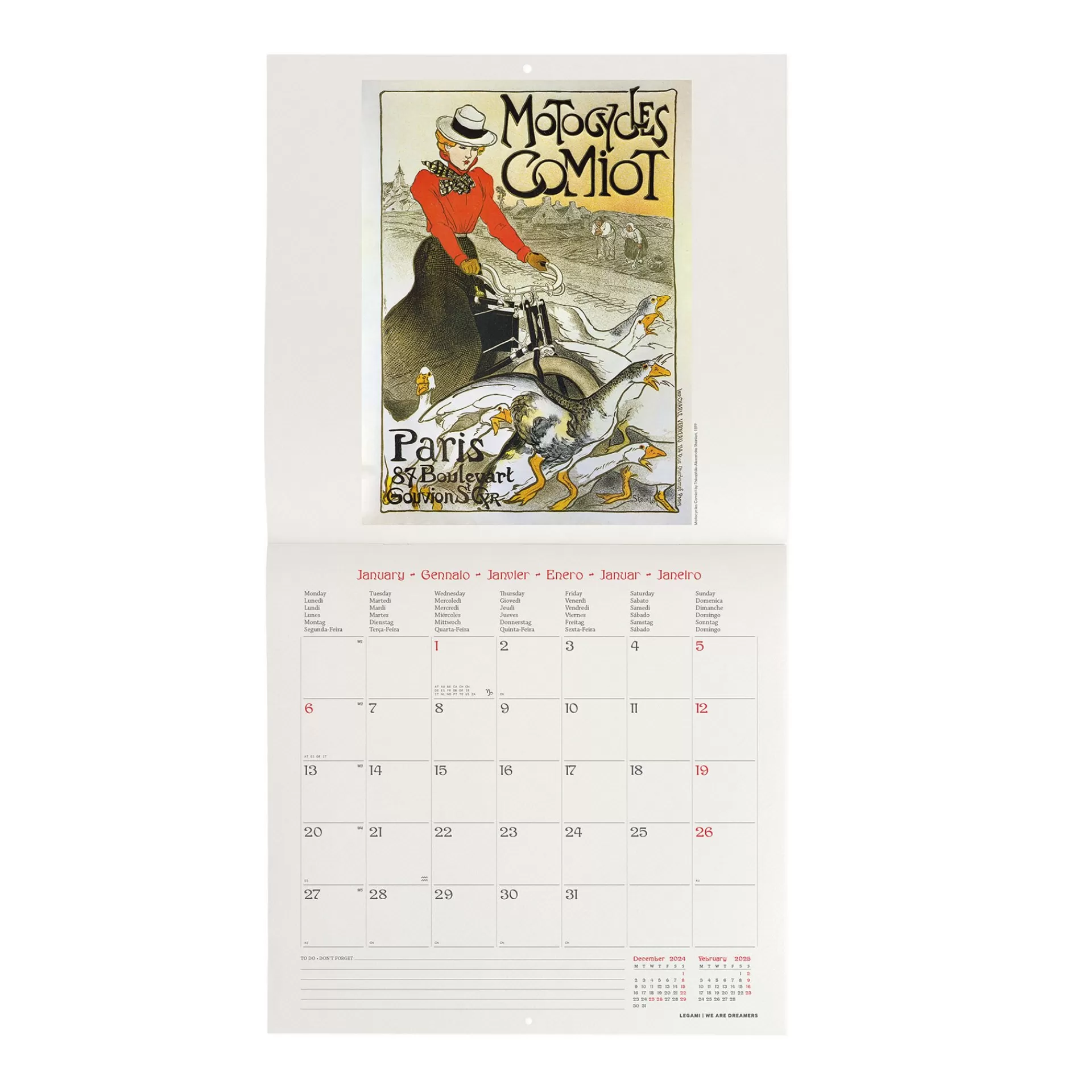 Legami Milano Calendario da Parete 2025 - 30 x 29 cm- Calendari Da Parete