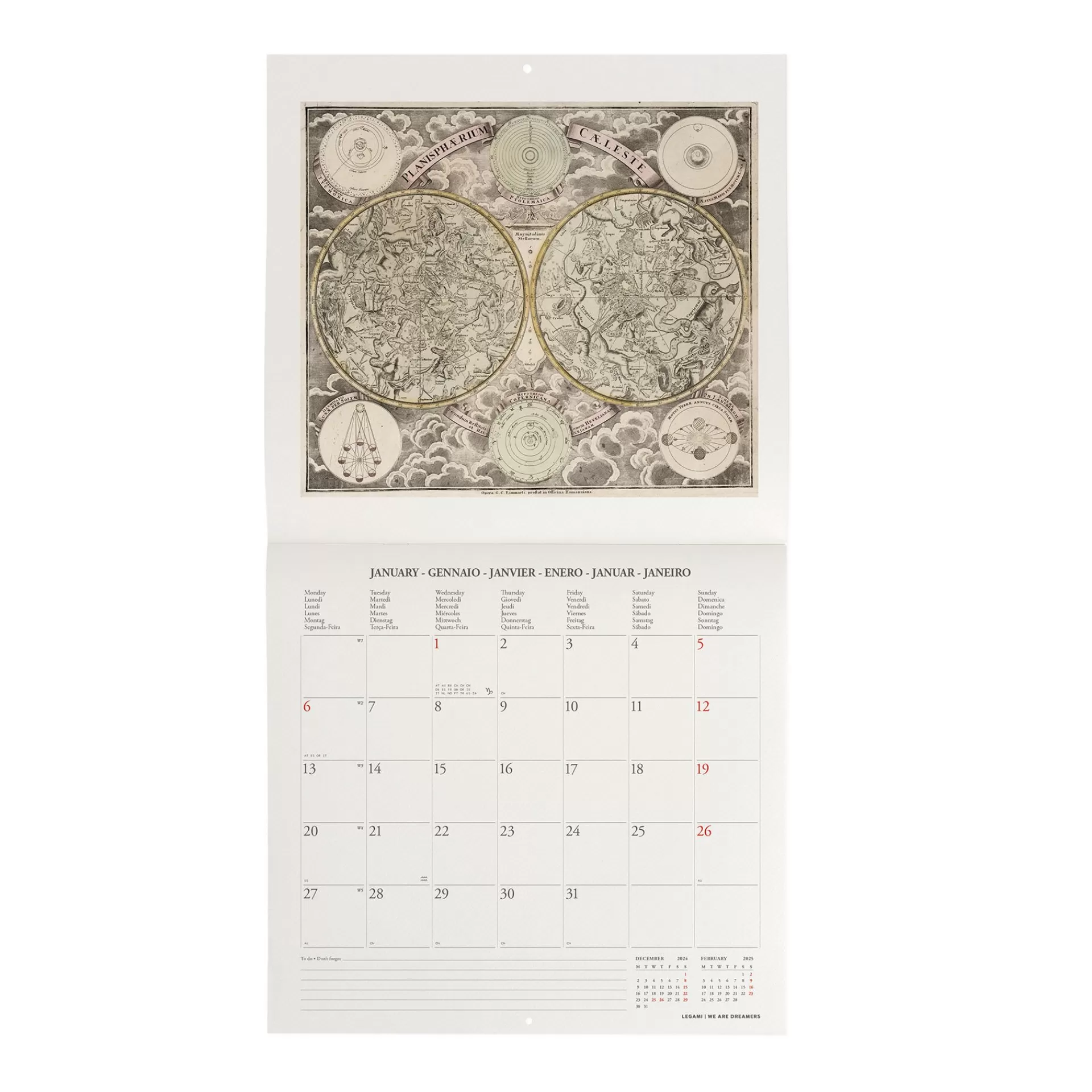 Legami Milano Calendario da Parete 2025 - 30 x 29 cm- Calendari Da Parete