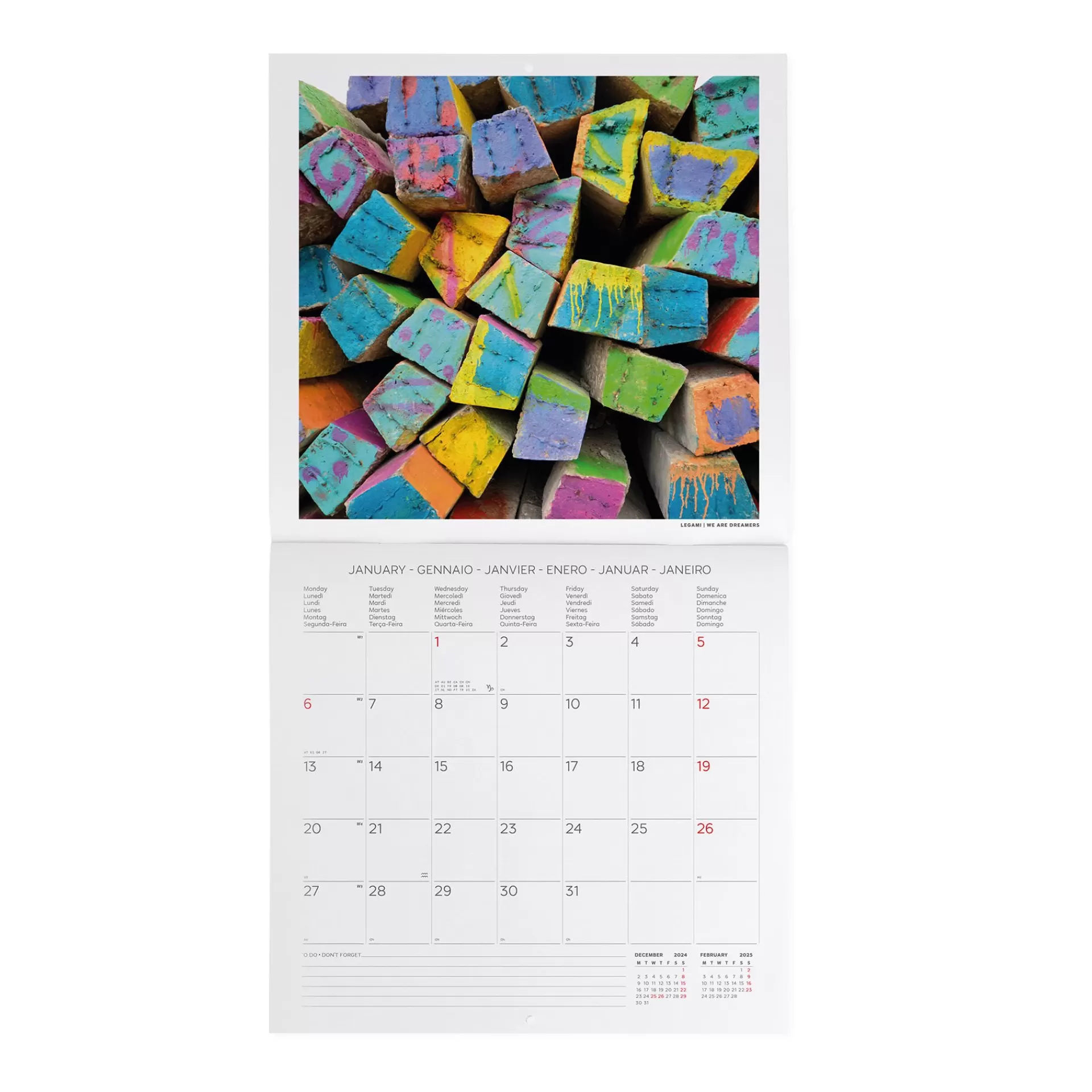 Legami Milano Calendario da Parete 2025 - 30 x 29 cm- Calendari Da Parete