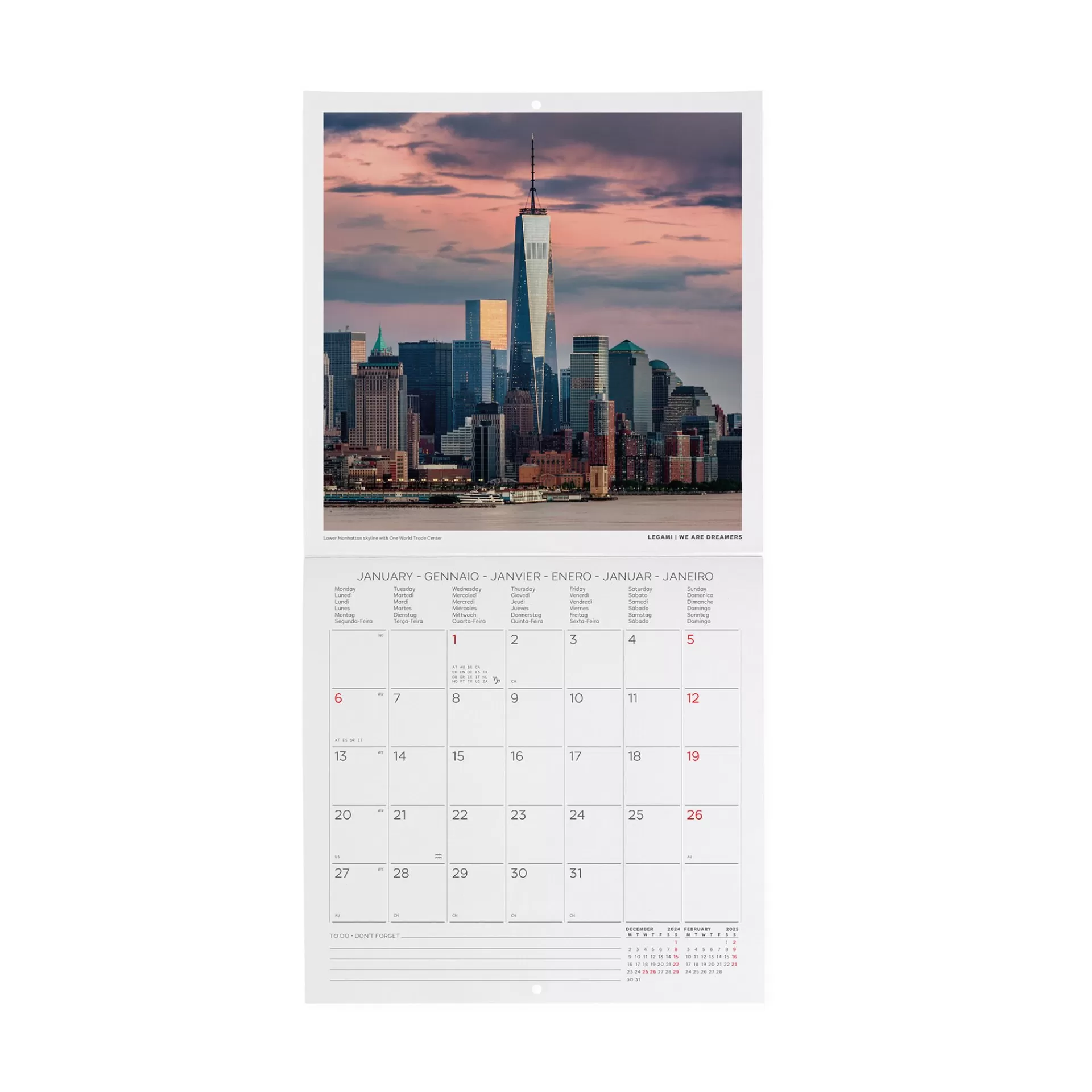 Legami Milano Calendario da Parete 2025 - 18 x 18 cm- Calendari Da Parete