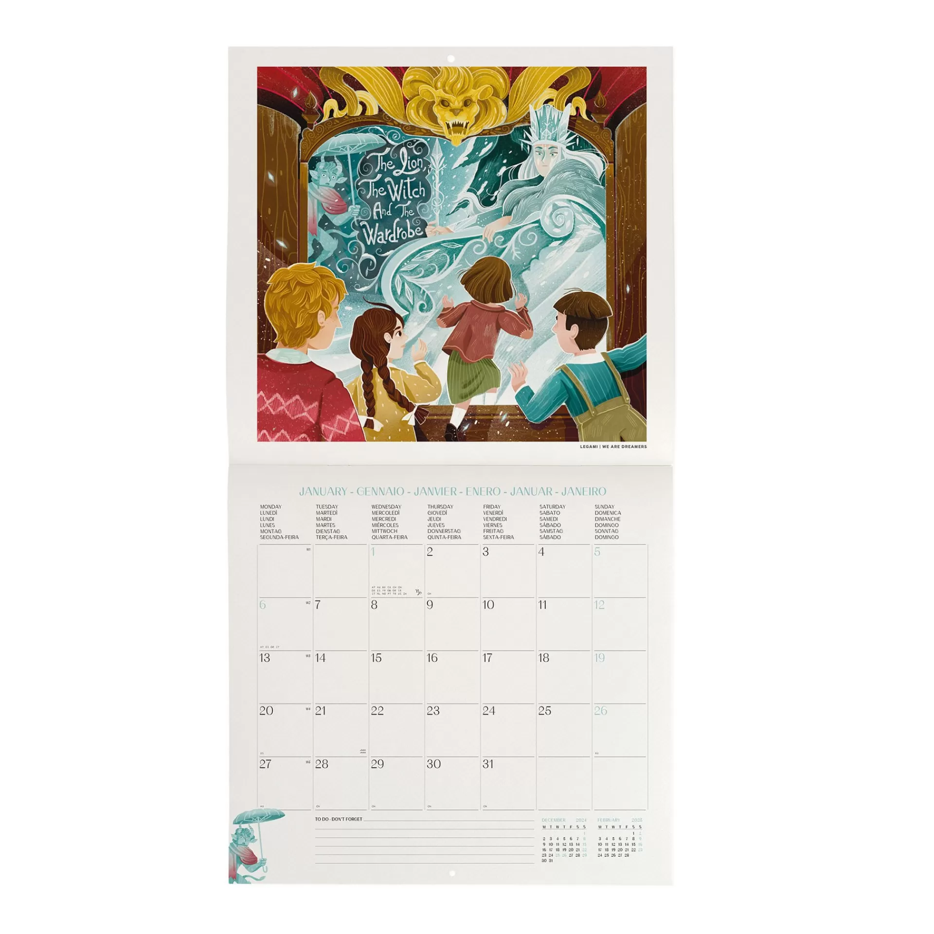 Legami Milano Calendario da Parete 2025 - 30 x 29 cm- Calendari Da Parete