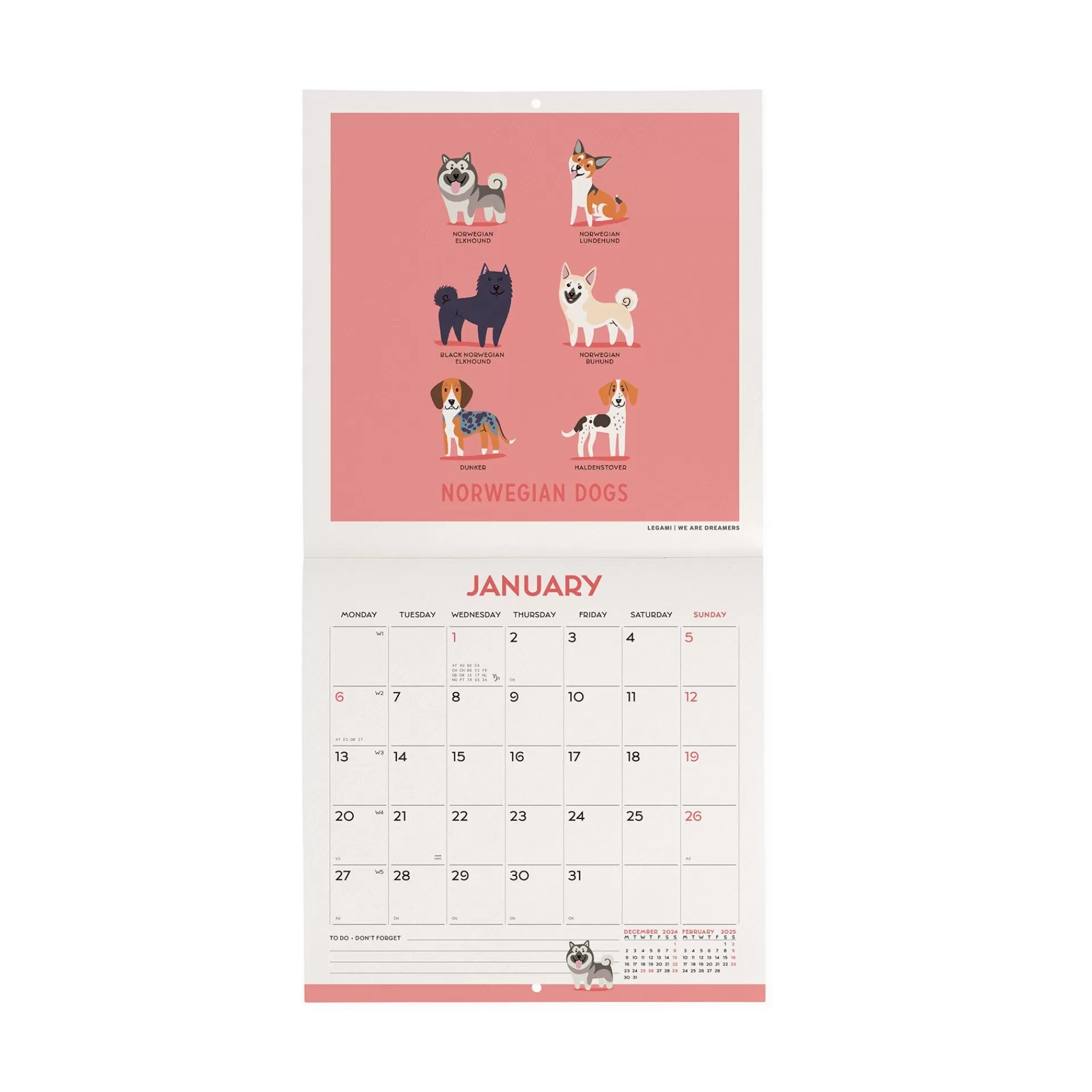Legami Milano Calendario da Parete 2025 - 18 x 18 cm- Calendari Da Parete
