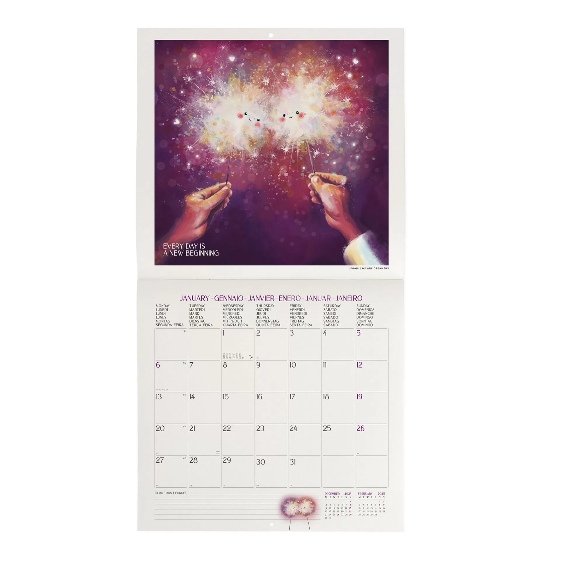Legami Milano Calendario da Parete 2025 - 30 x 29 cm- Calendari Da Parete