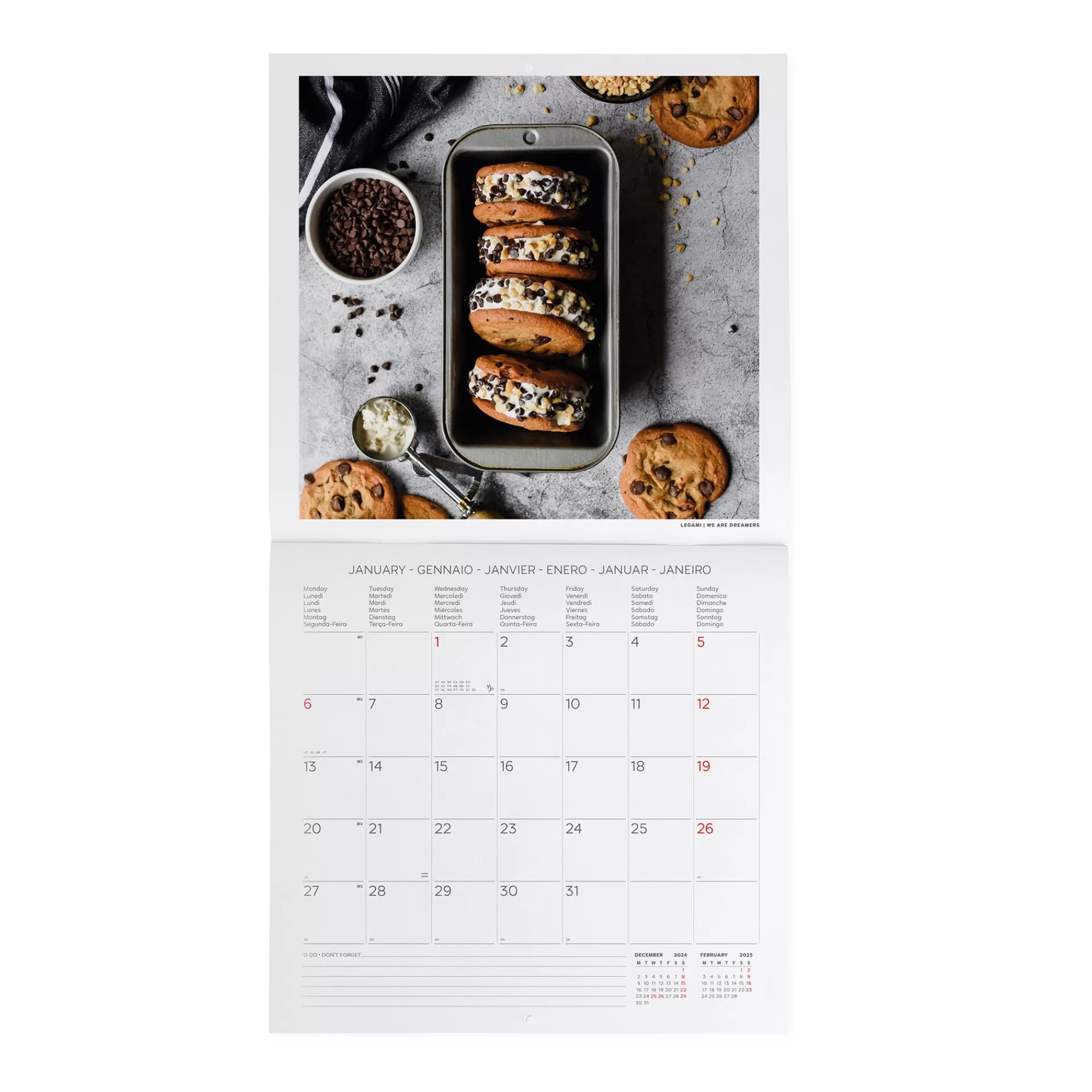 Legami Milano Calendario da Parete 2025 - 30 x 29 cm- Calendari Da Parete