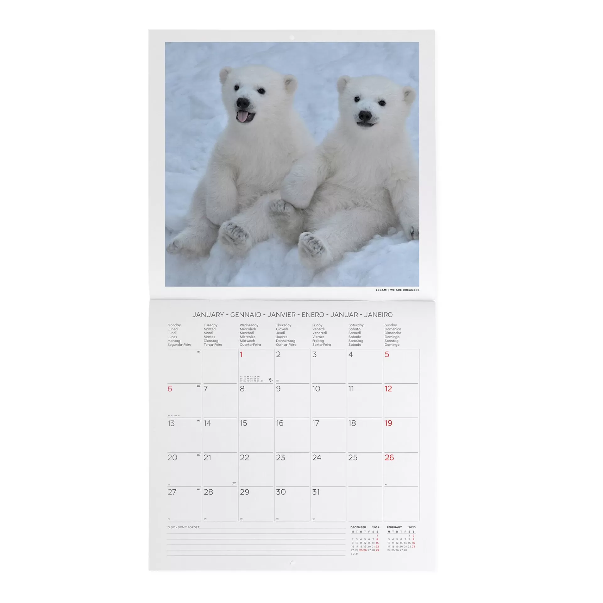 Legami Milano Calendario da Parete 2025 - 30 x 29 cm- Calendari Da Parete