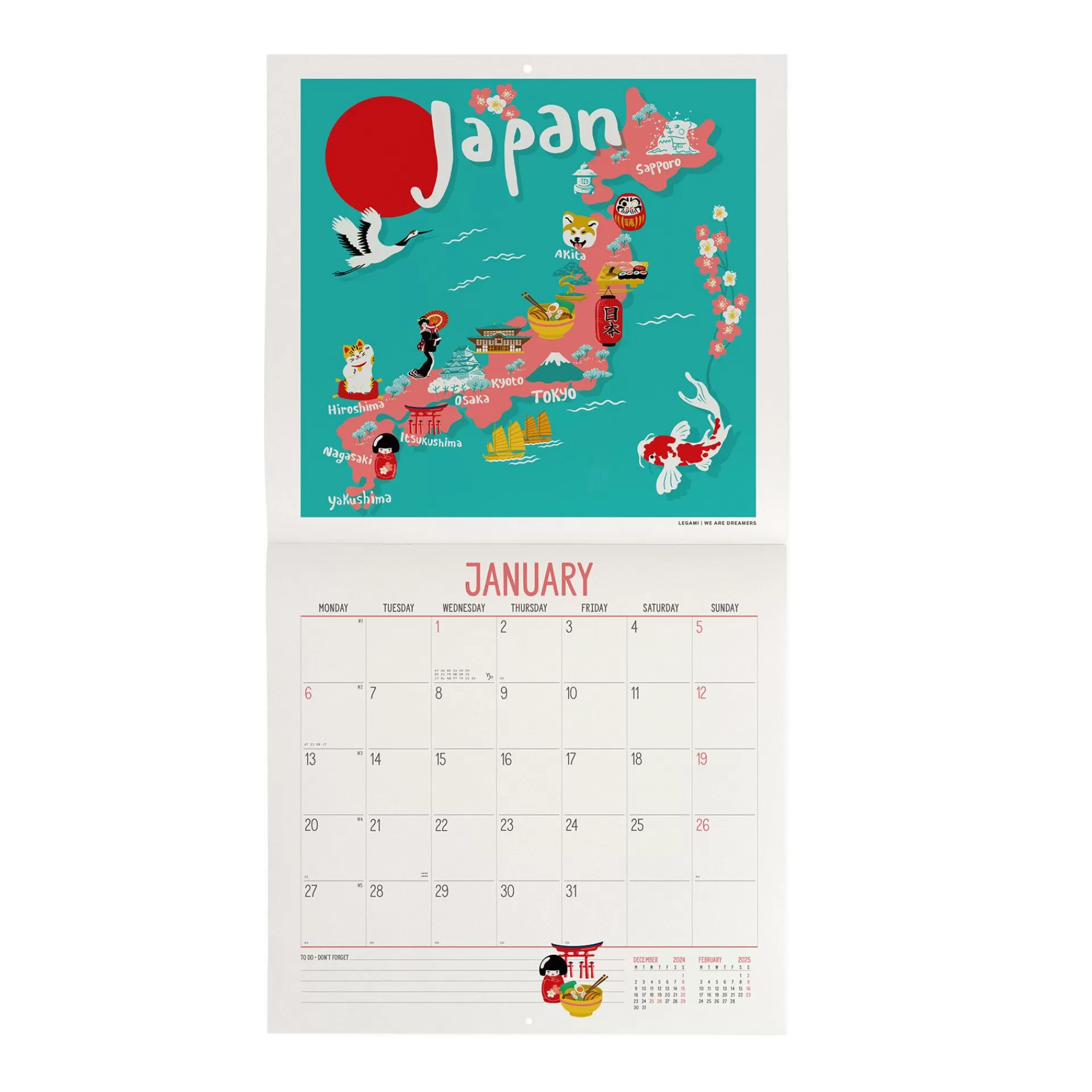Legami Milano Calendario da Parete 2025 - 30 x 29 cm- Calendari Da Parete