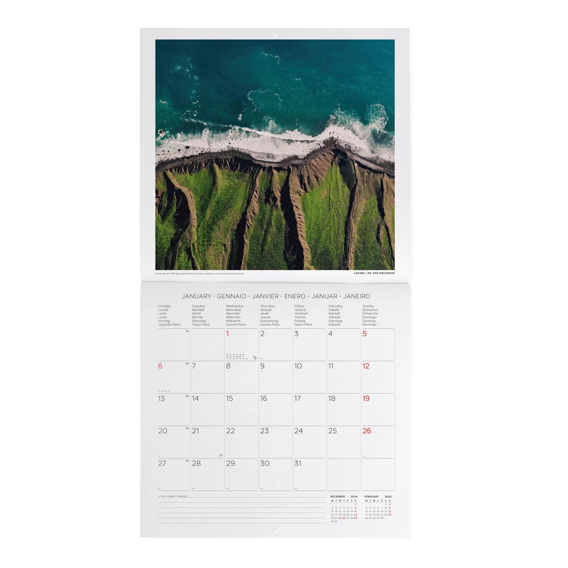 Legami Milano Calendario da Parete 2025 - 30 x 29 cm- Calendari Da Parete