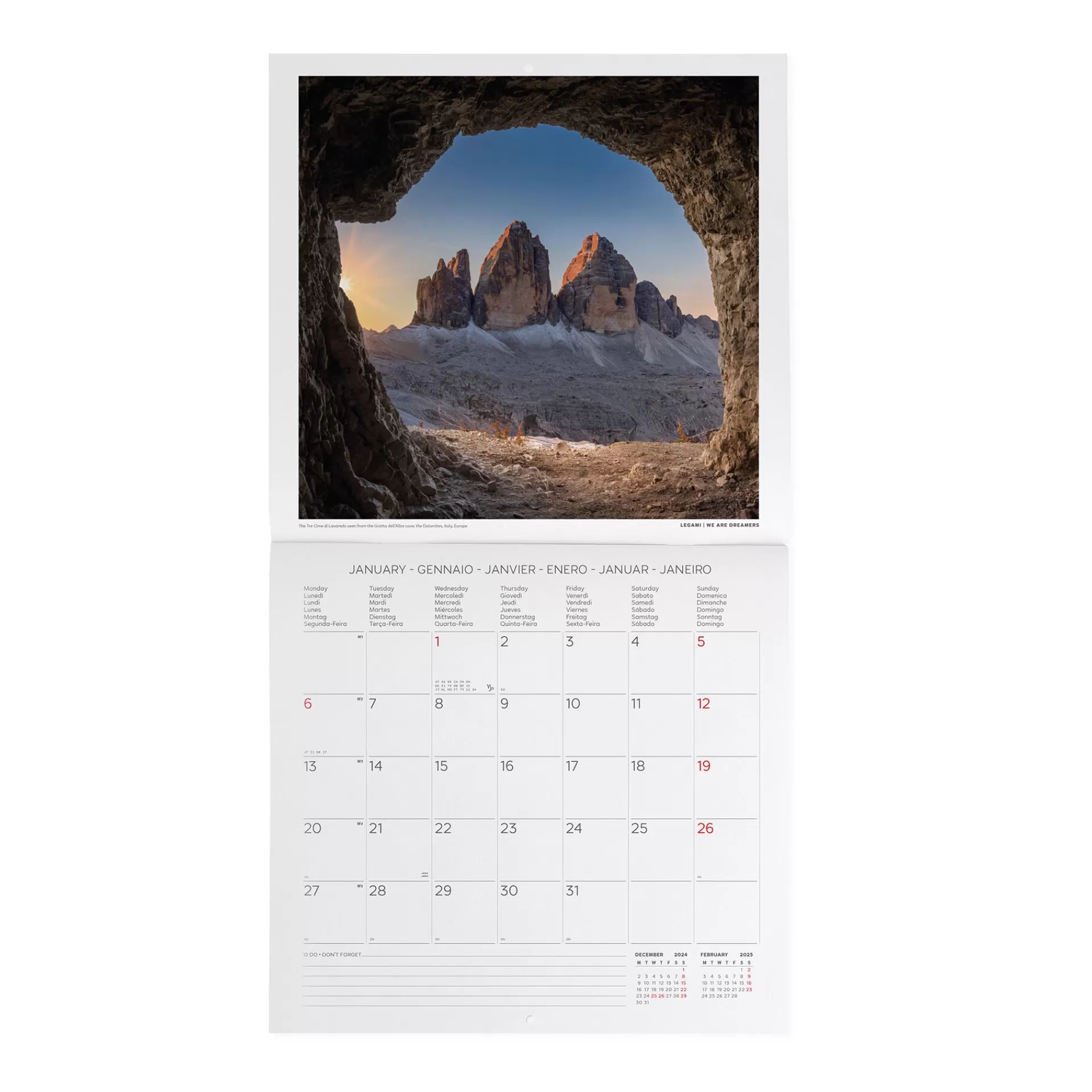 Legami Milano Calendario da Parete 2025 - 30 x 29 cm- Calendari Da Parete