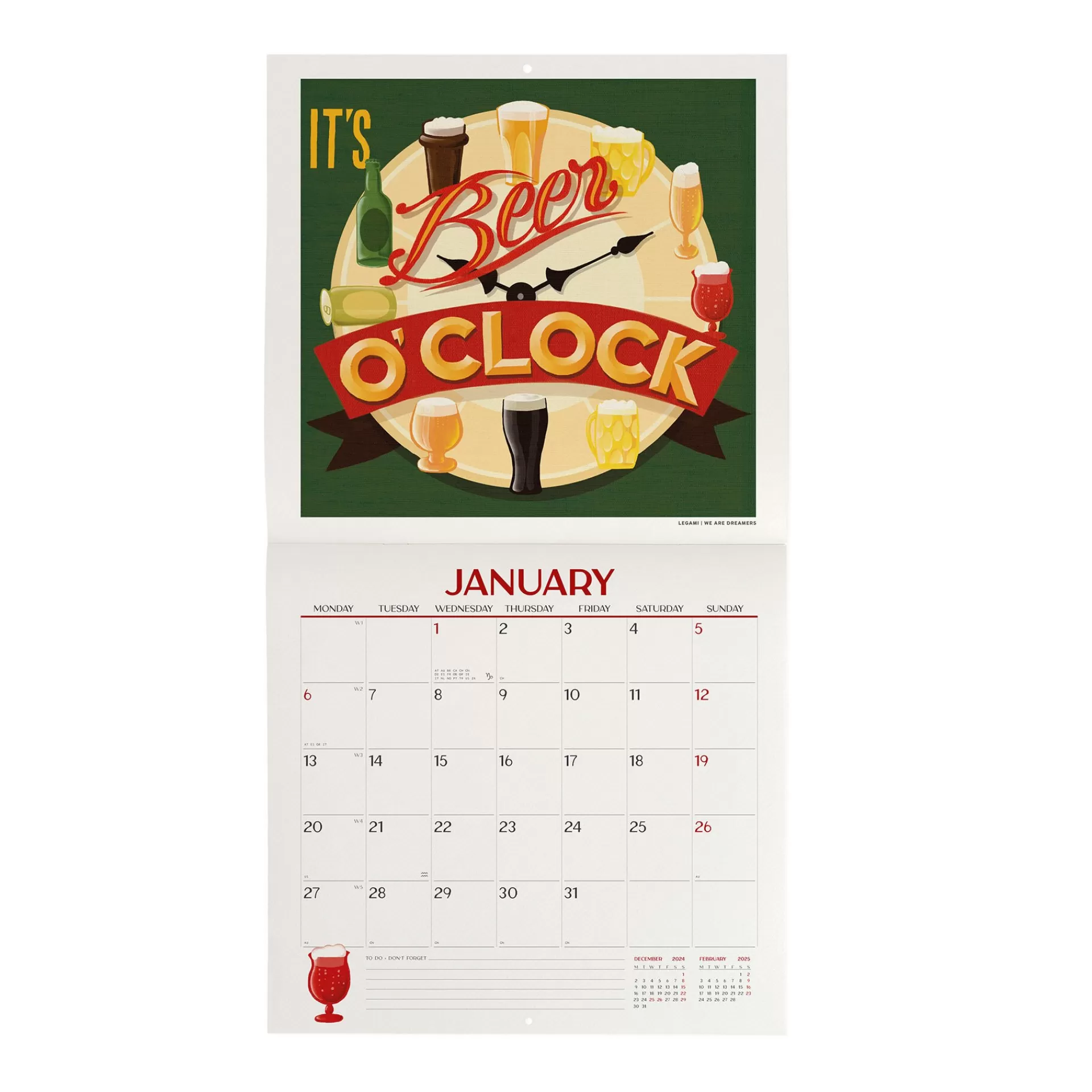 Legami Milano Calendario da Parete 2025 - 30 x 29 cm- Calendari Da Parete