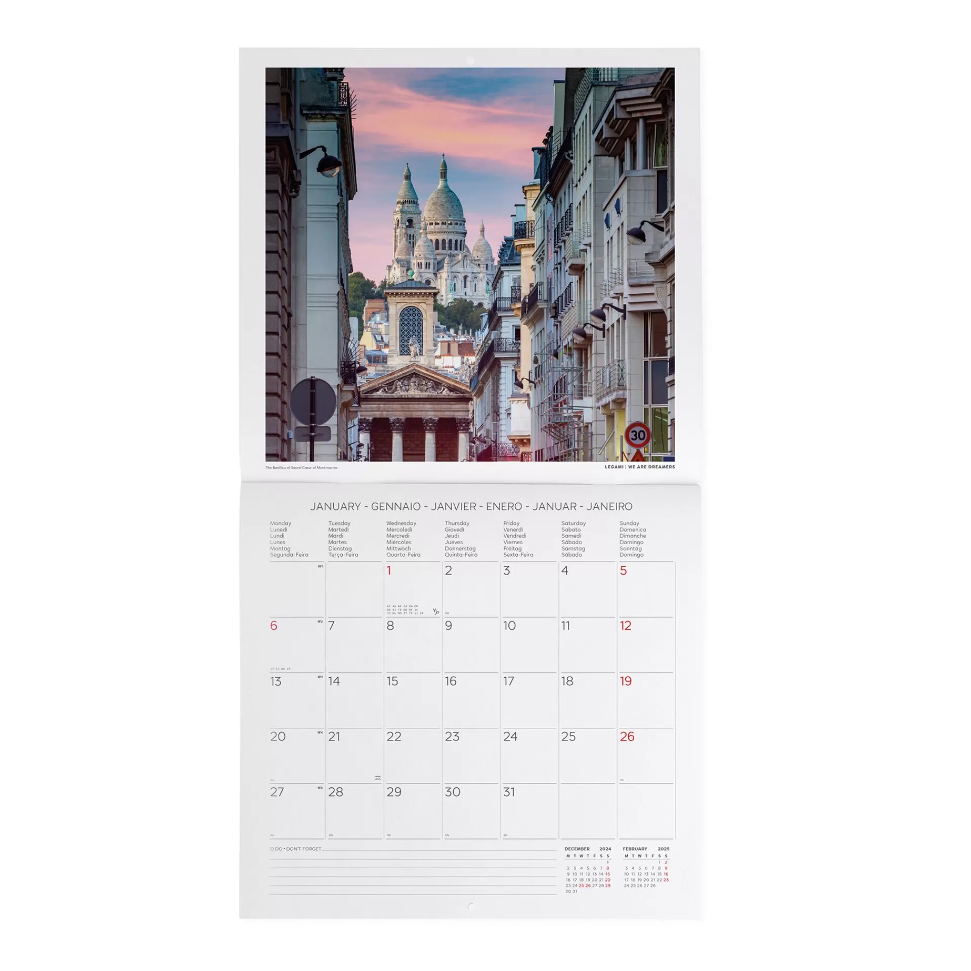 Legami Milano Calendario da Parete 2025 - 30 x 29 cm- Calendari Da Parete