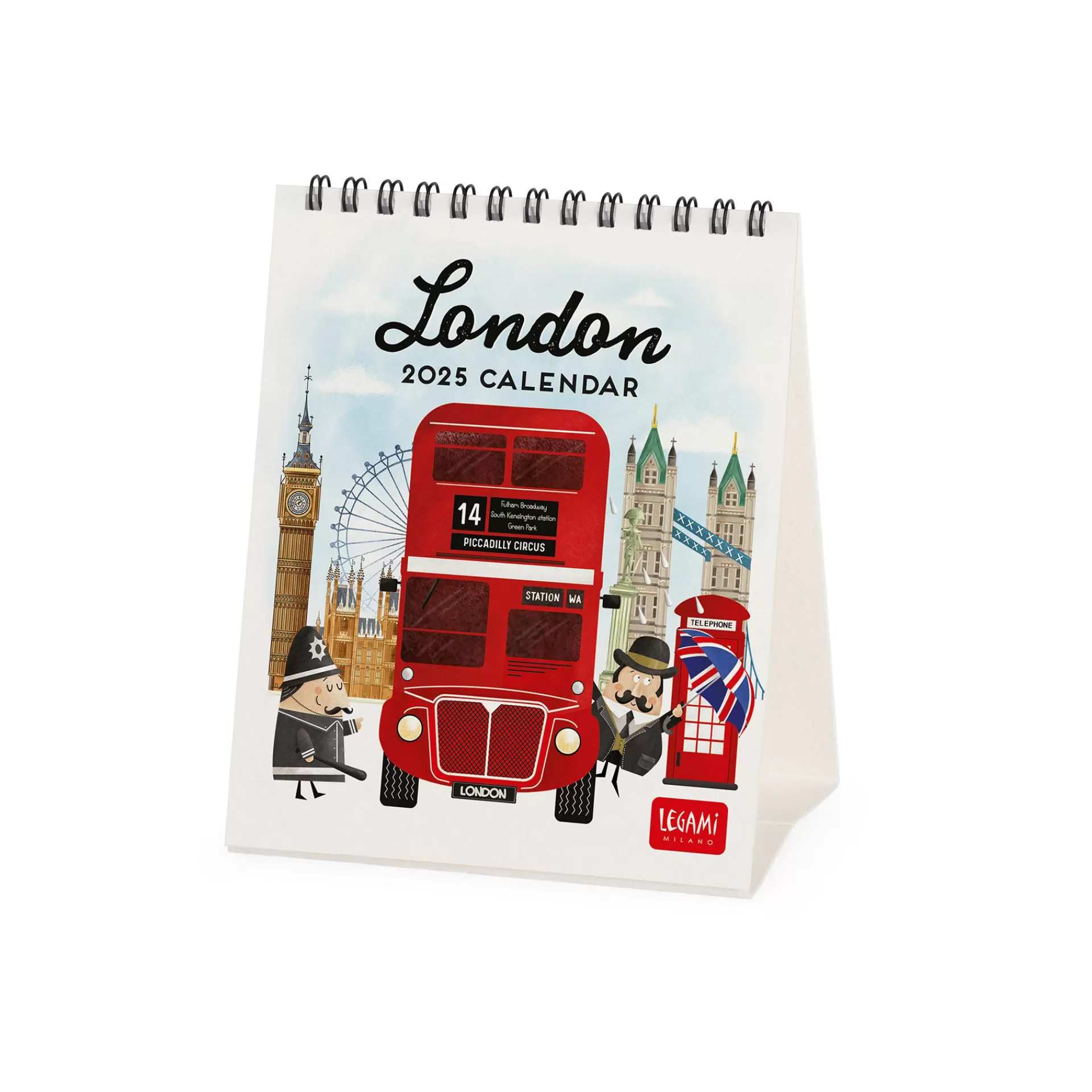 Legami Milano Calendario da Tavolo 2025 - 12 x 14,5 cm- Calendari Da Tavolo
