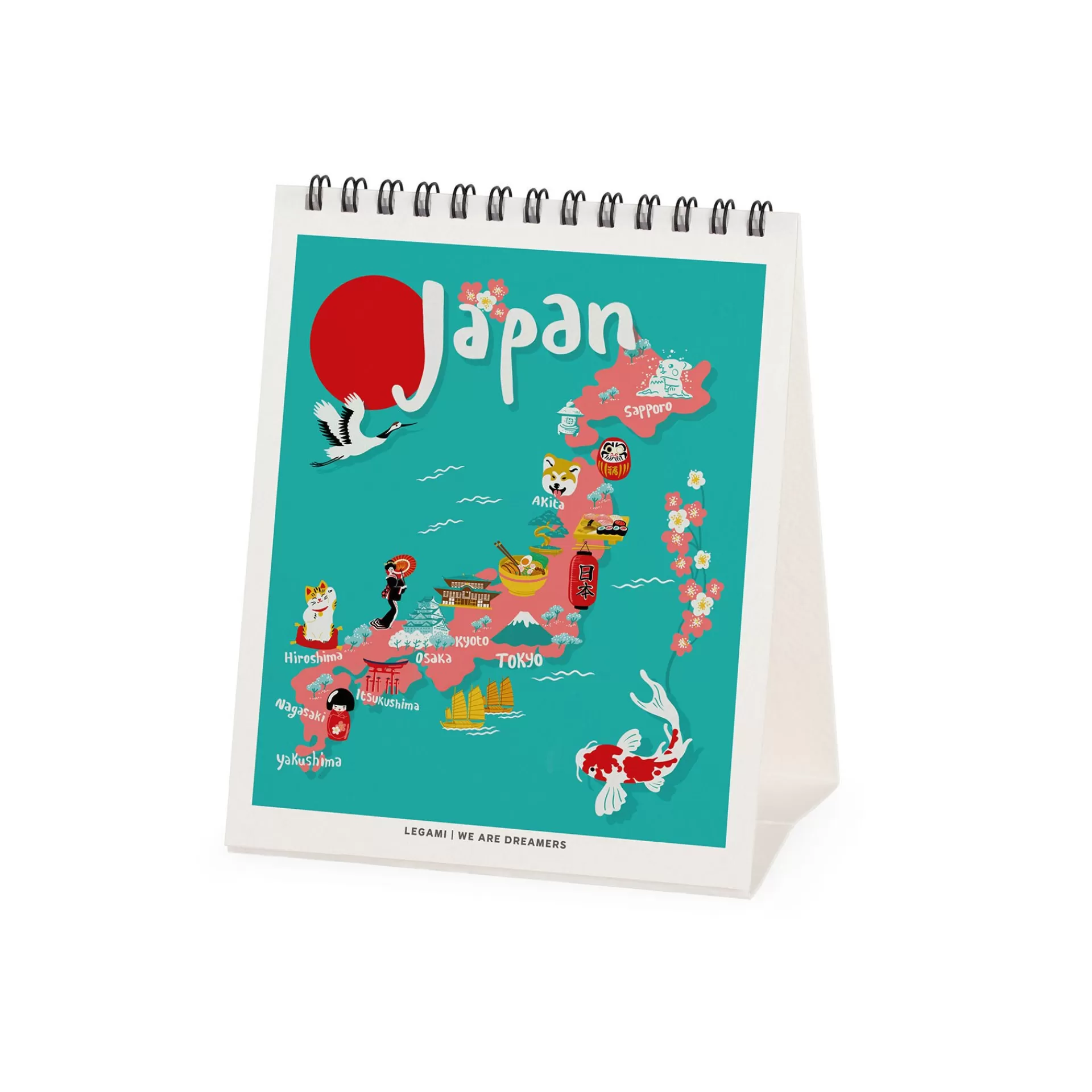 Legami Milano Calendario da Tavolo 2025 - 12 x 14,5 cm- Calendari Da Tavolo