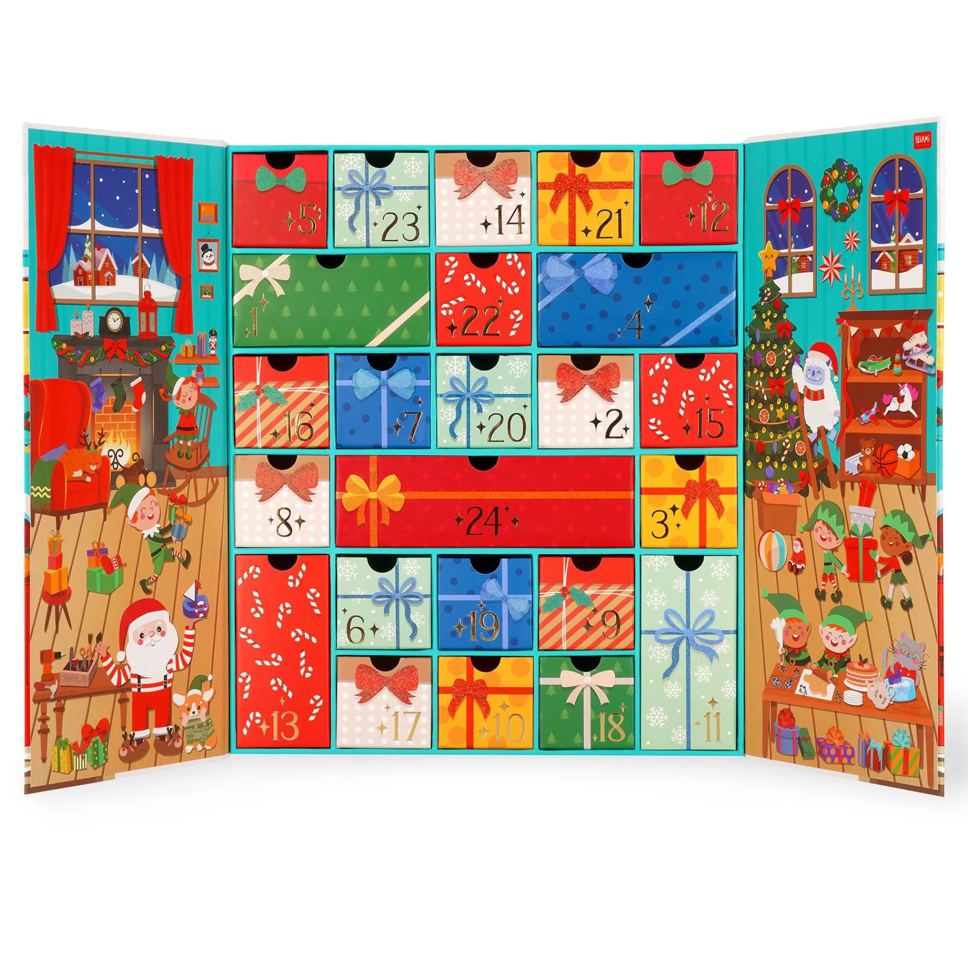Legami Milano Calendario dell'Avvento - Christmas Countdown- Accessori Natalizi