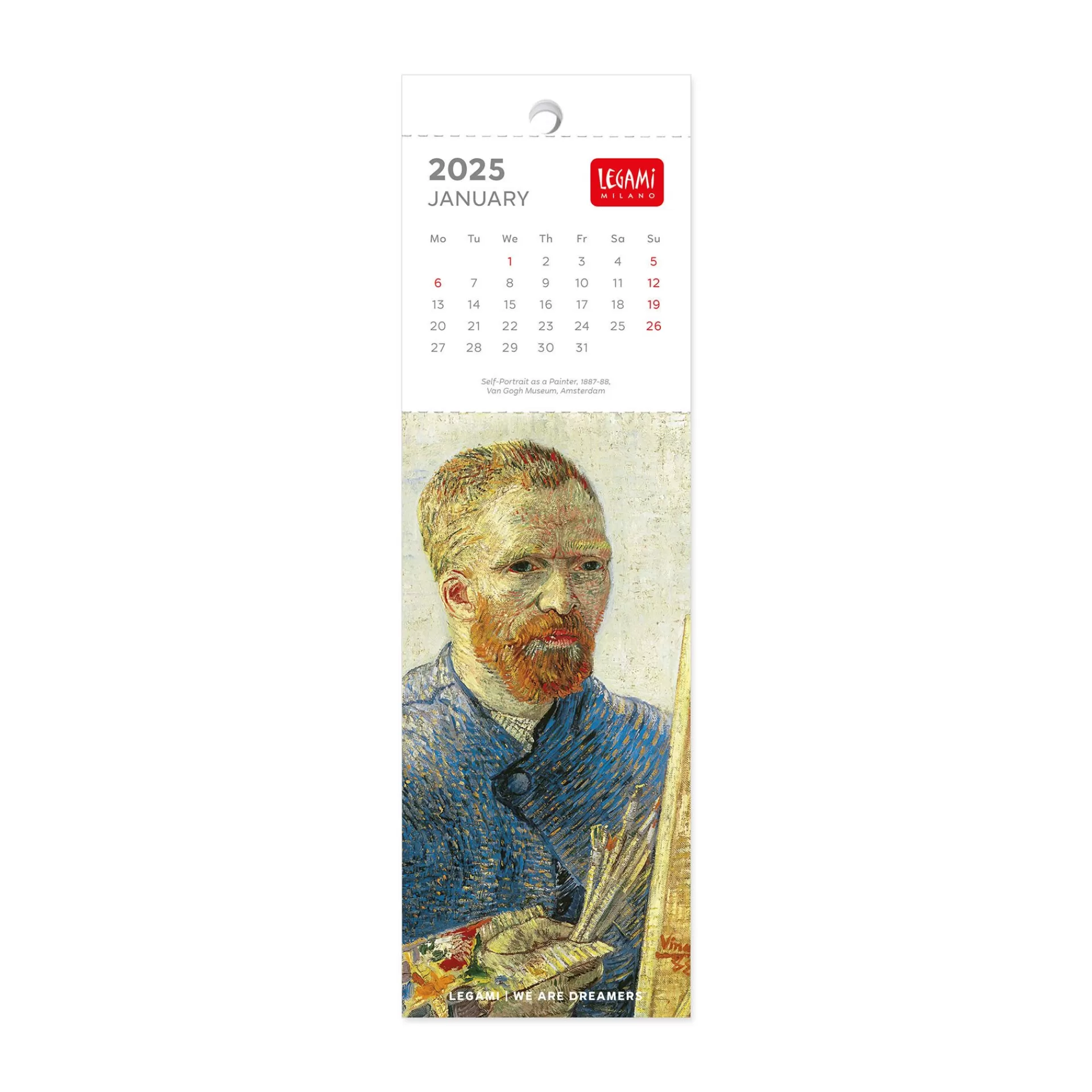 Legami Milano Calendario Segnalibro 2025 - 5,5 x 18 cm- Calendari Segnalibro